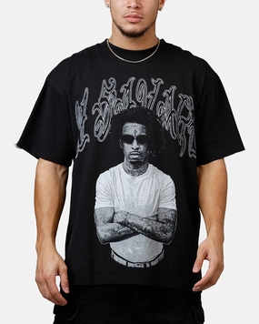 Quick-Dry Fabric Bravado 21 Savage T-Shirt Black