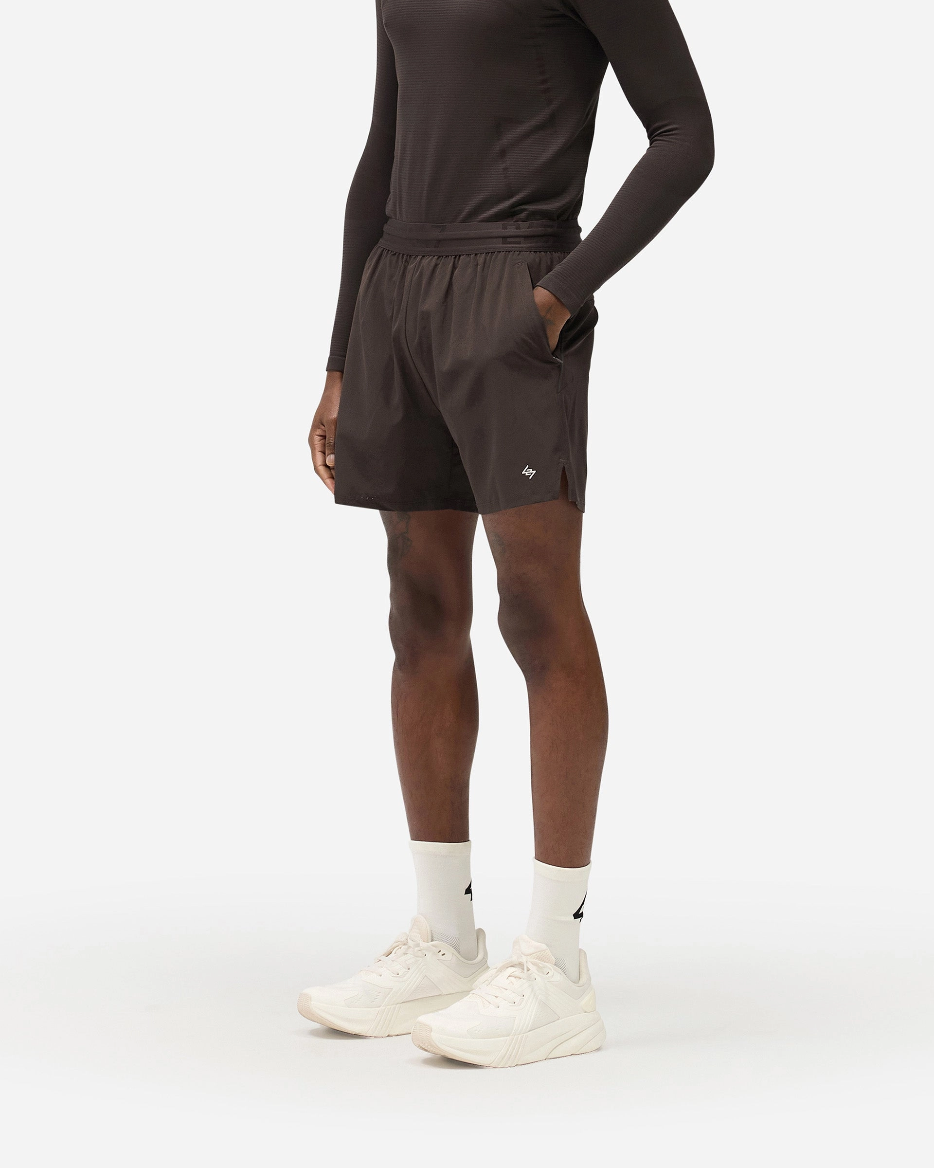 247 Trek Shorts - Chocolate Slim Profile