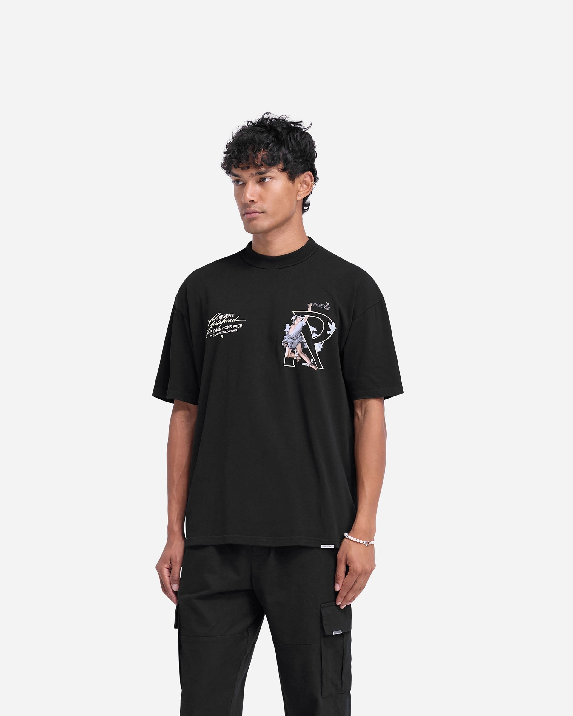Hermes T-Shirt - Jet Black All-Purpose Comfort