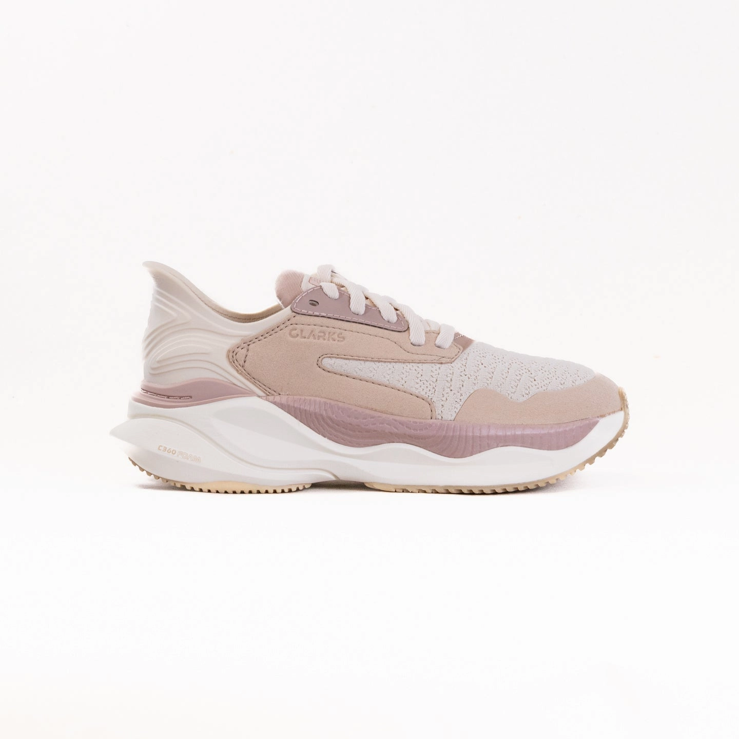 Clarks Pace (Women's) - Sand Combi running on hard surface