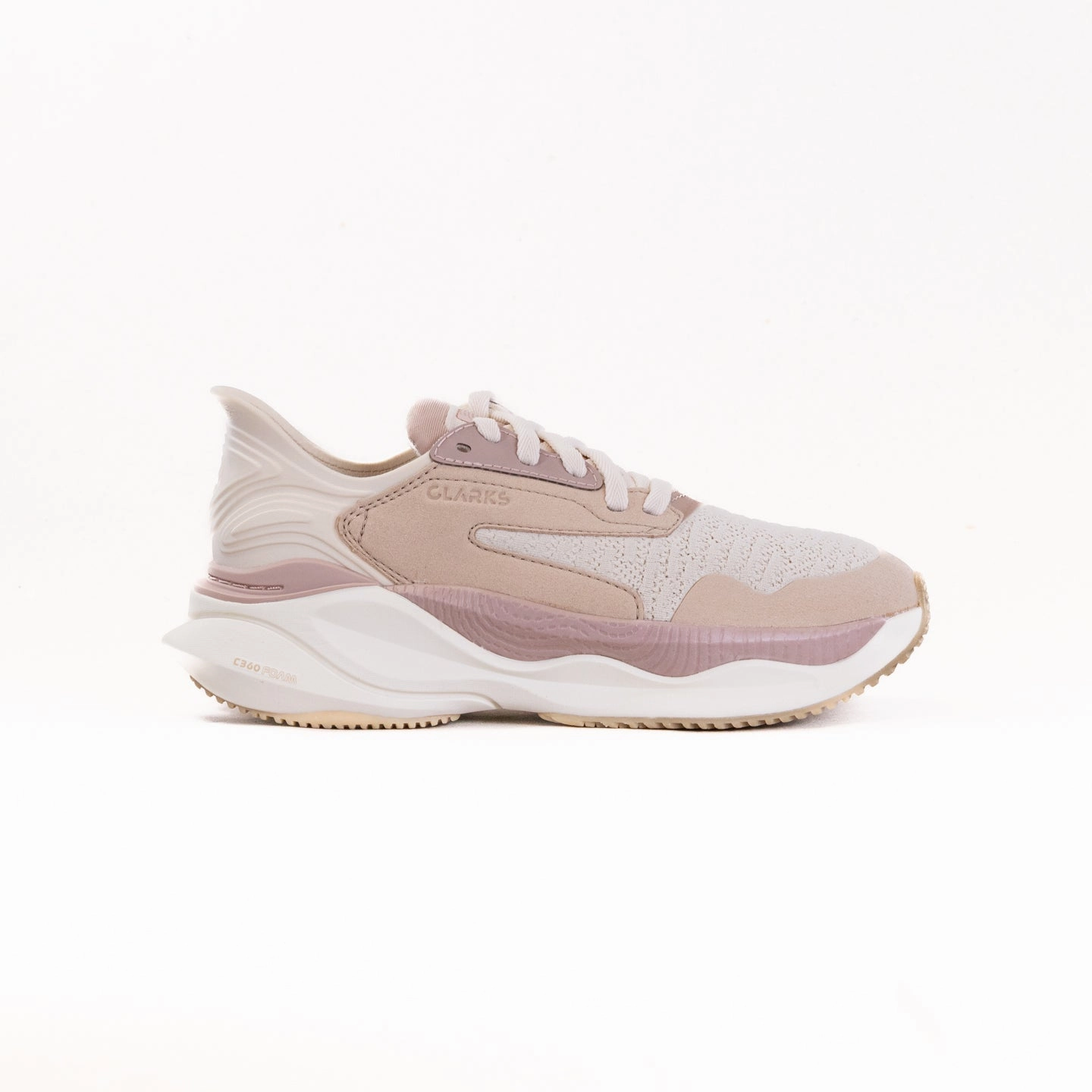 Clarks Pace (Women's) - Sand Combi sprinters' shoes Rubber Traction Outsole