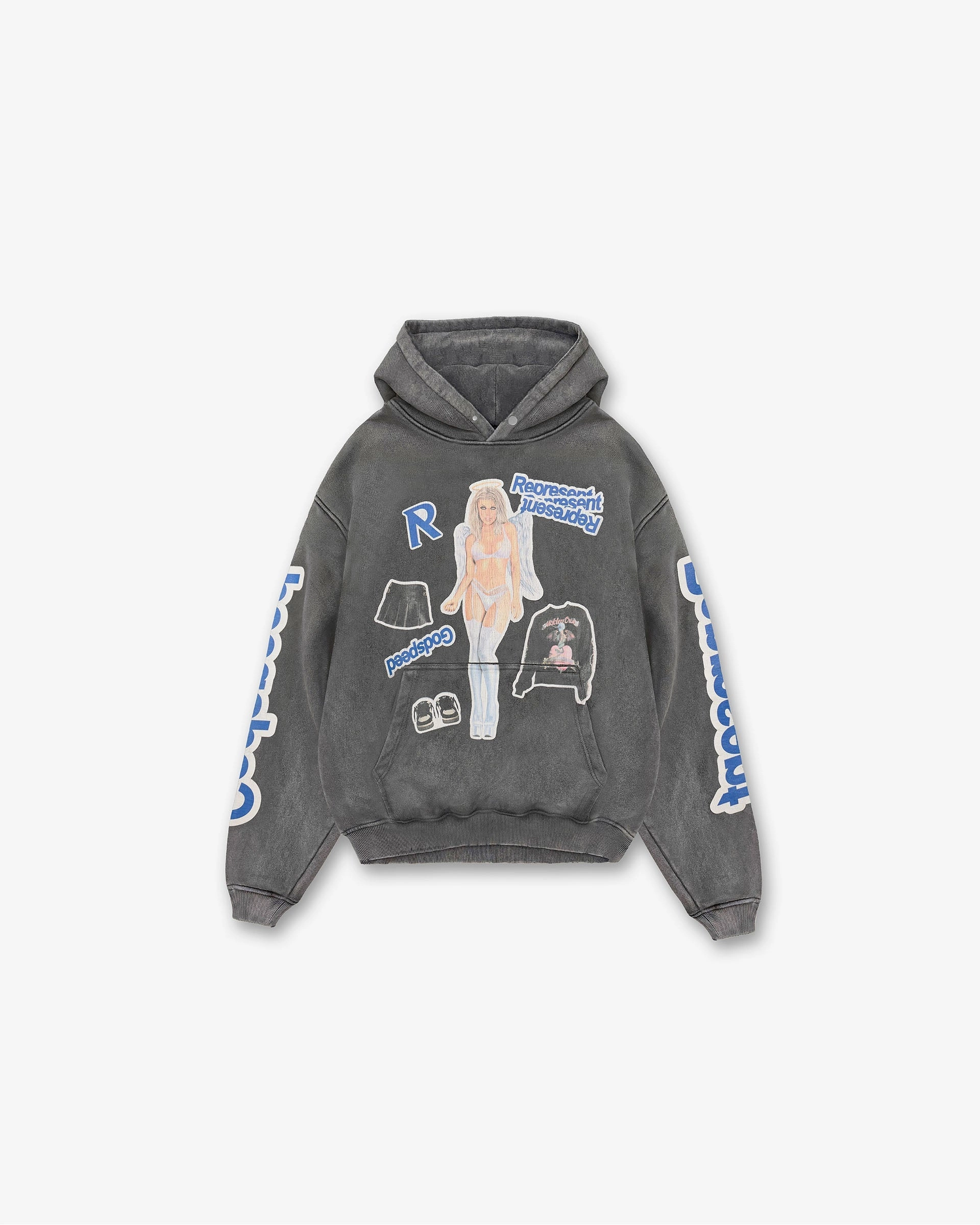 Street Spirit Lightweight Stretch Question Your Innocence Hoodie - Vintage Grey