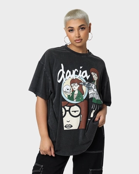 American Thrift X Daria Daria Premium Vintage T-Shirt Vintage Black LowProfileZipperSystem