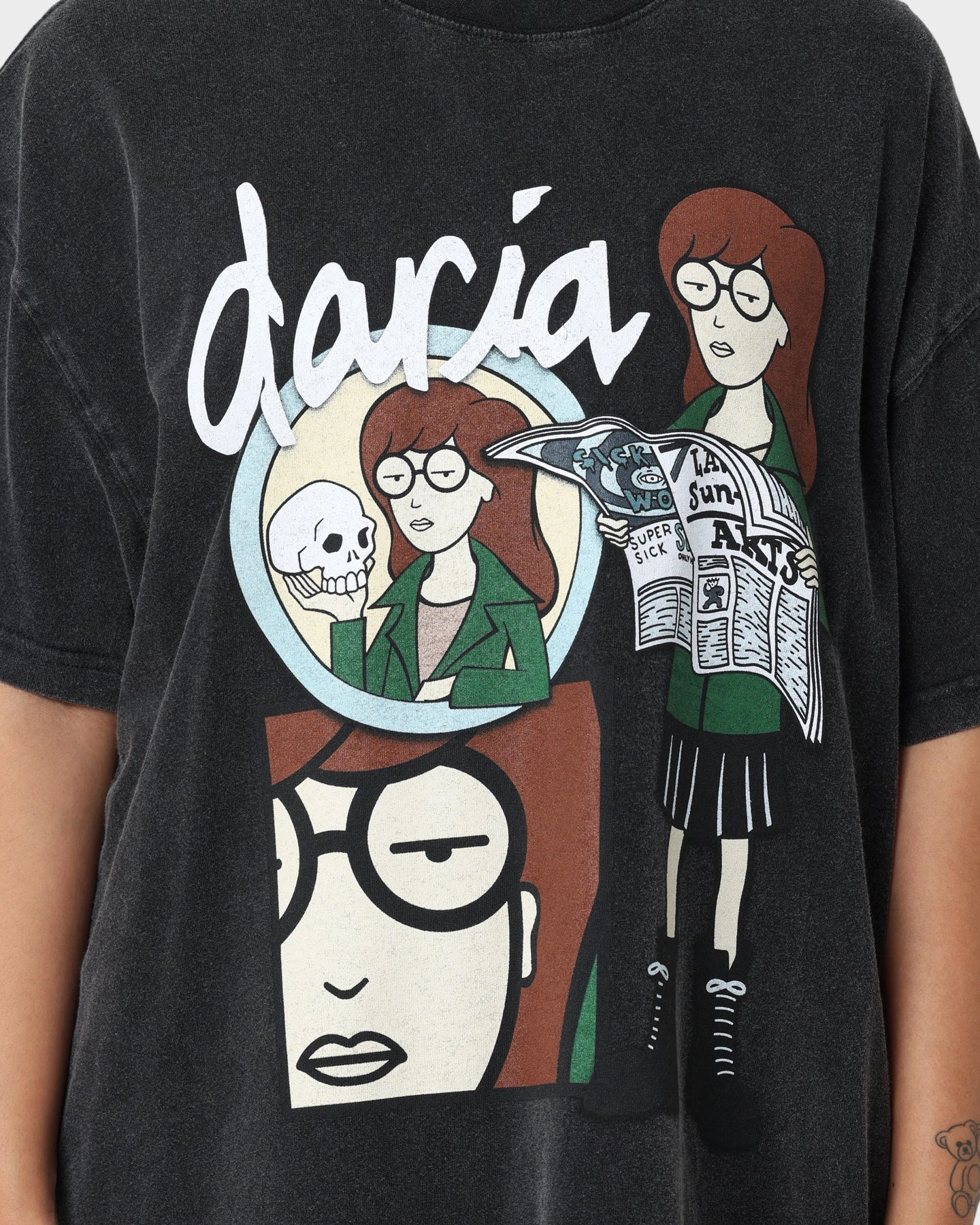 American Thrift X Daria Daria Premium Vintage T-Shirt Vintage Black Retro design UniversalFit