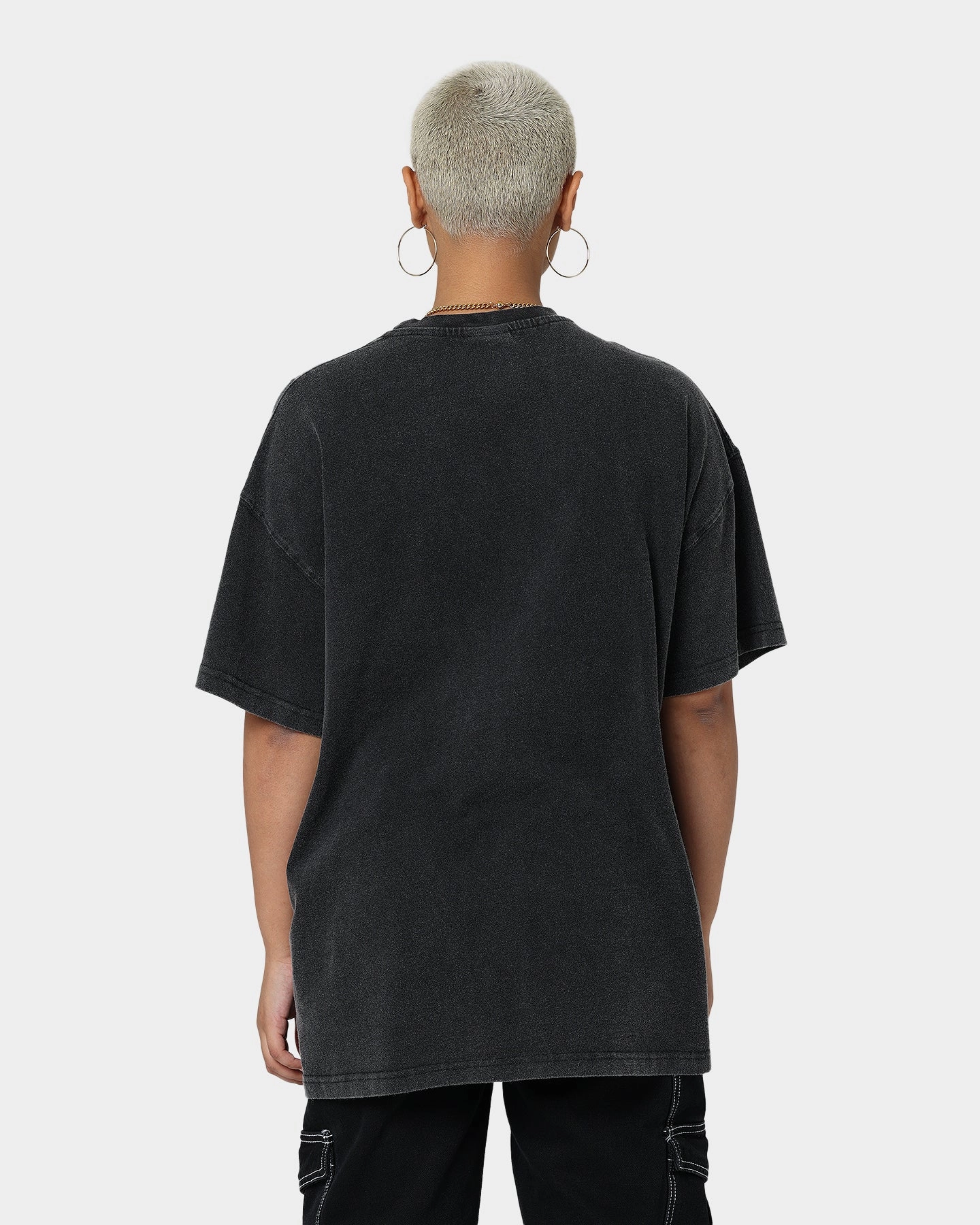 American Thrift X Daria Daria Premium Vintage T-Shirt Vintage Black casual top Layered Collar