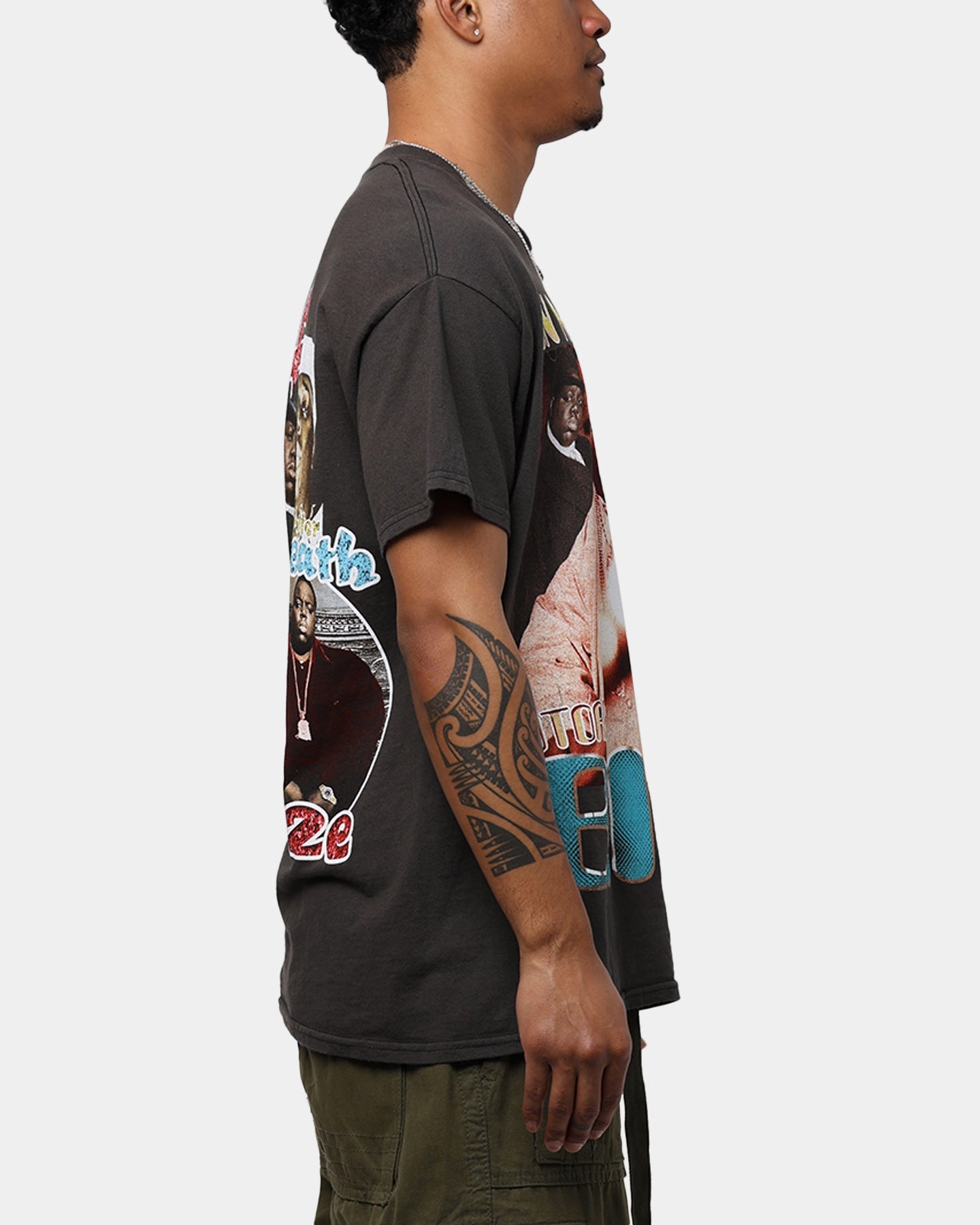 Circular Knit Merch Traffic Notorious BIG T-Shirt Black