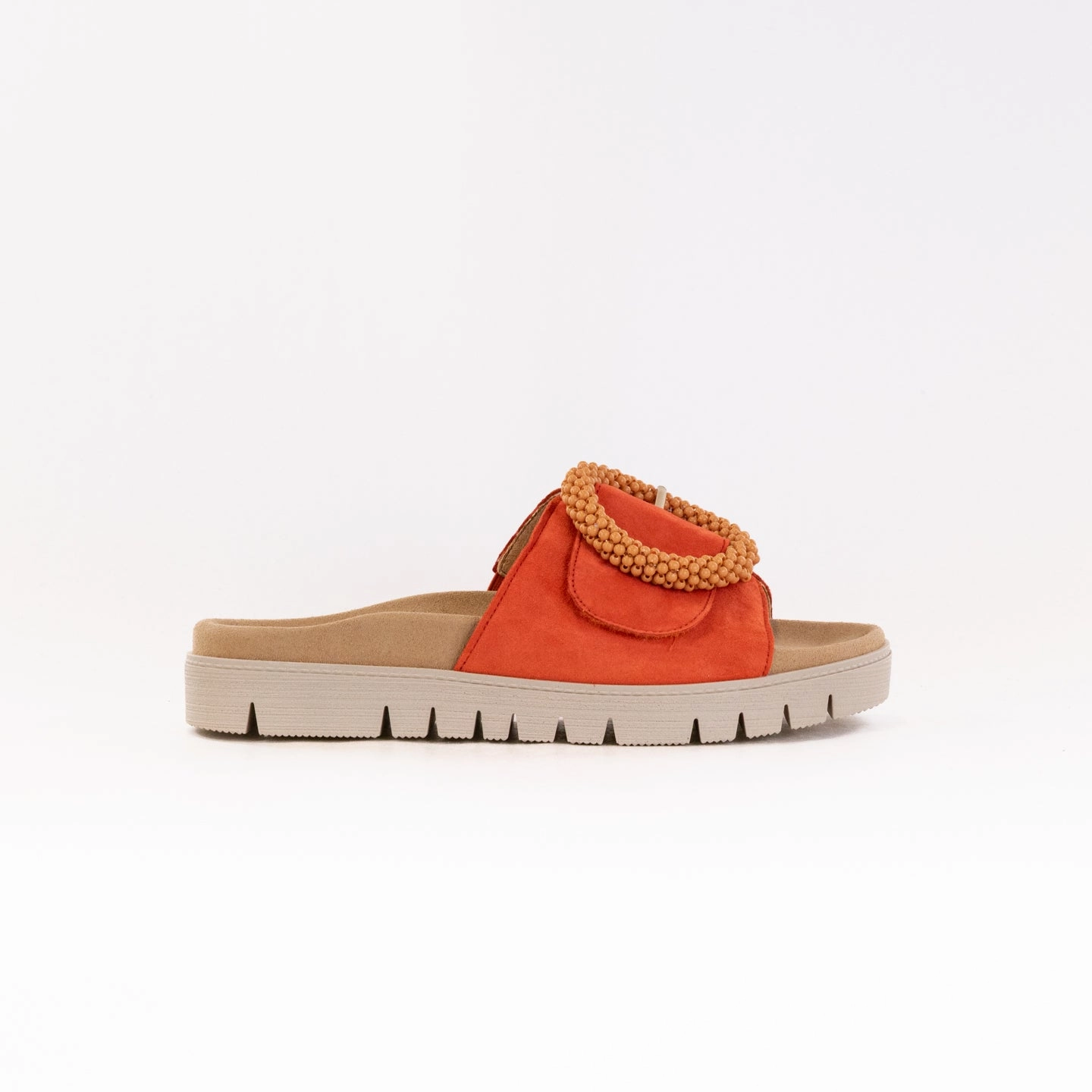 Supportive Textured Tread Gabor 63.745 Sandal (Women's) - Pumpkin