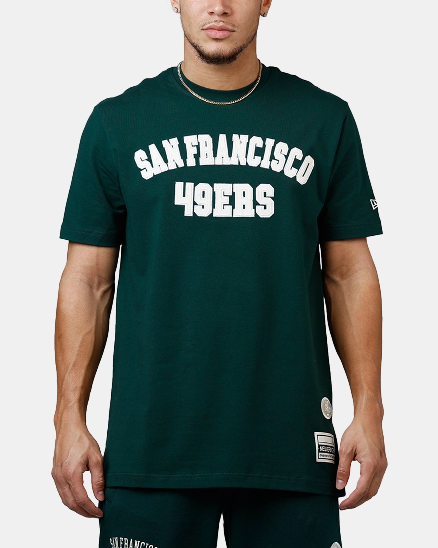 StretchComfortDesign New Era San Francisco 49ers Logo Select T-Shirt Dark Green