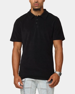 All Day Comfort Saint Morta Knitted Polo Shirt Black