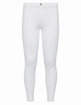 Water Efficient Wash Process Style Combo L'AGENCE Margot High Rise Skinny Jean in Blanc