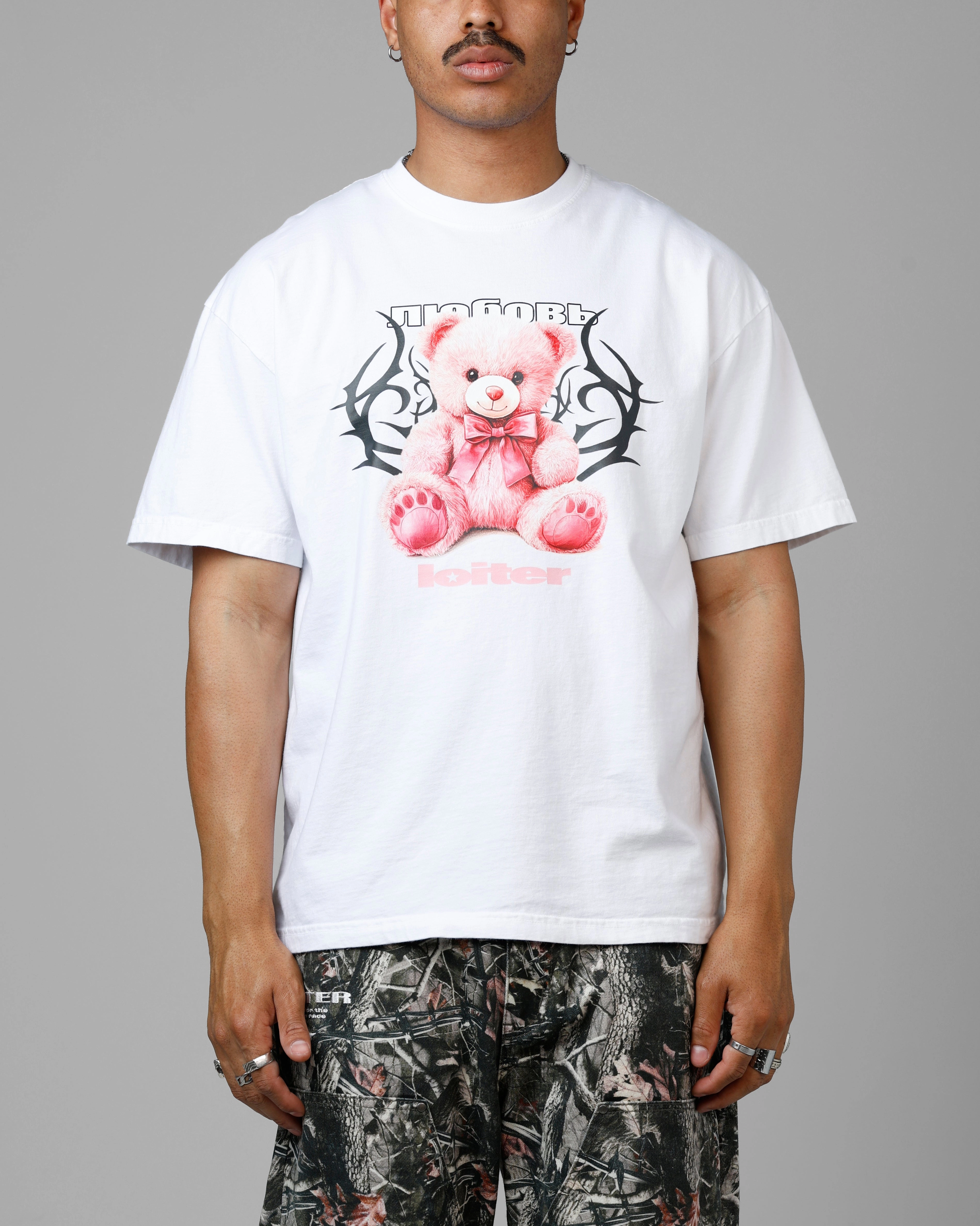 DurableBlend Loiter Care Vintage T-Shirt White