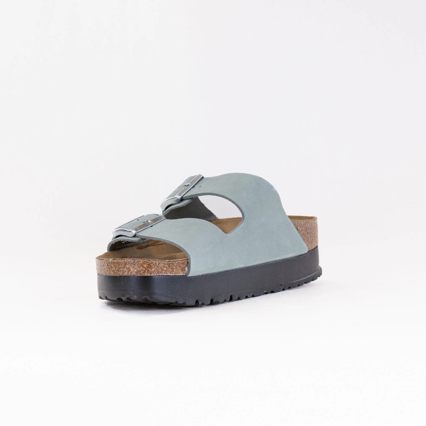 Birkenstock-Papillo Arizona Platform (Women's) - Pure Sage Quick Dry Material Vacation Flip-flops