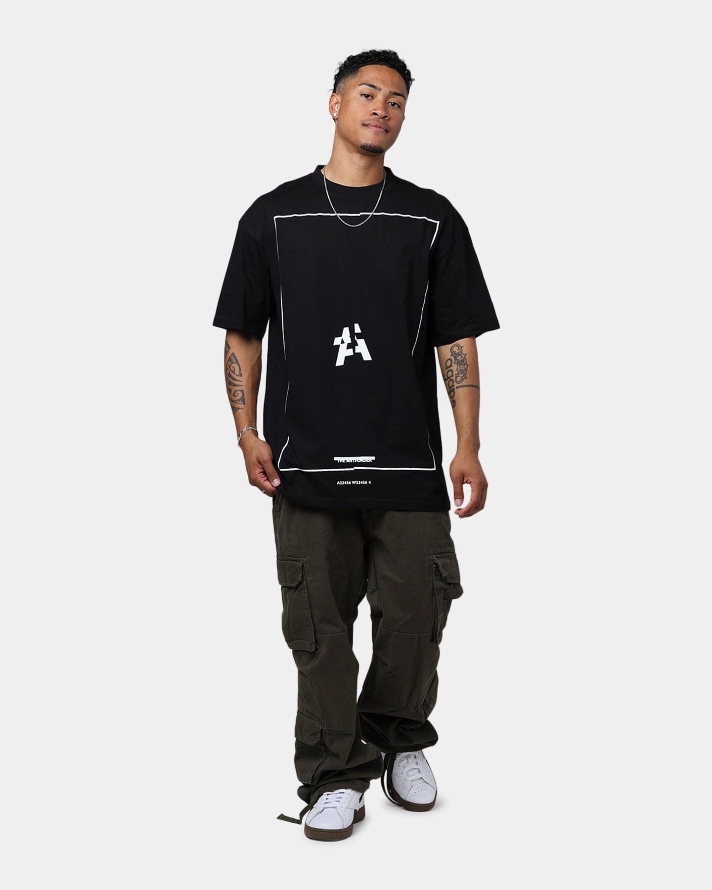 The Anti Order Non Linear T-Shirt Black SubtleTexture QuickPackFoldableDesign