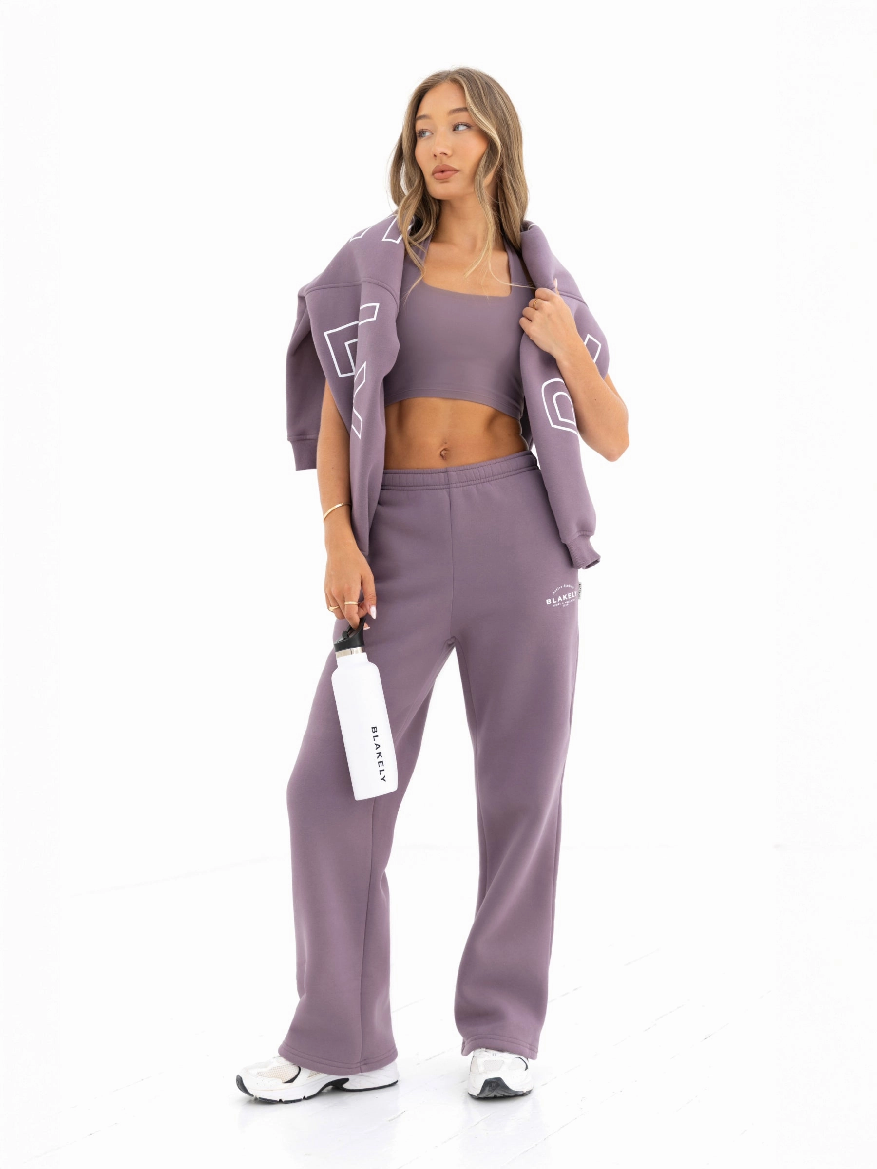NonChafingLegs Rugged Wear Active Studios Wide Leg Sweatpants - Grape