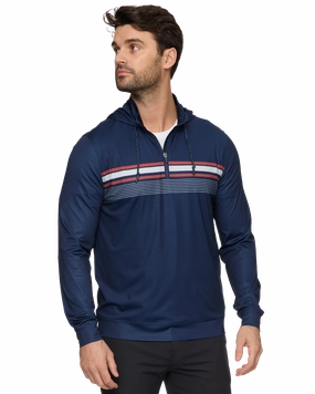 Recycled Polyester full zip MADEFLEX JOURNEY STRETCH 1/4-ZIP HOODIE