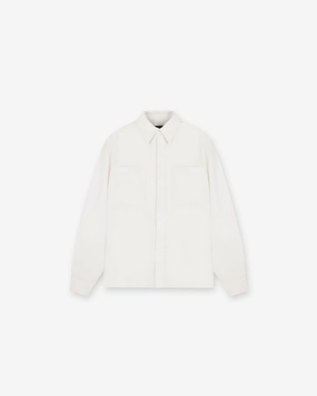 Minimal Look Initial Shirt - Flat White