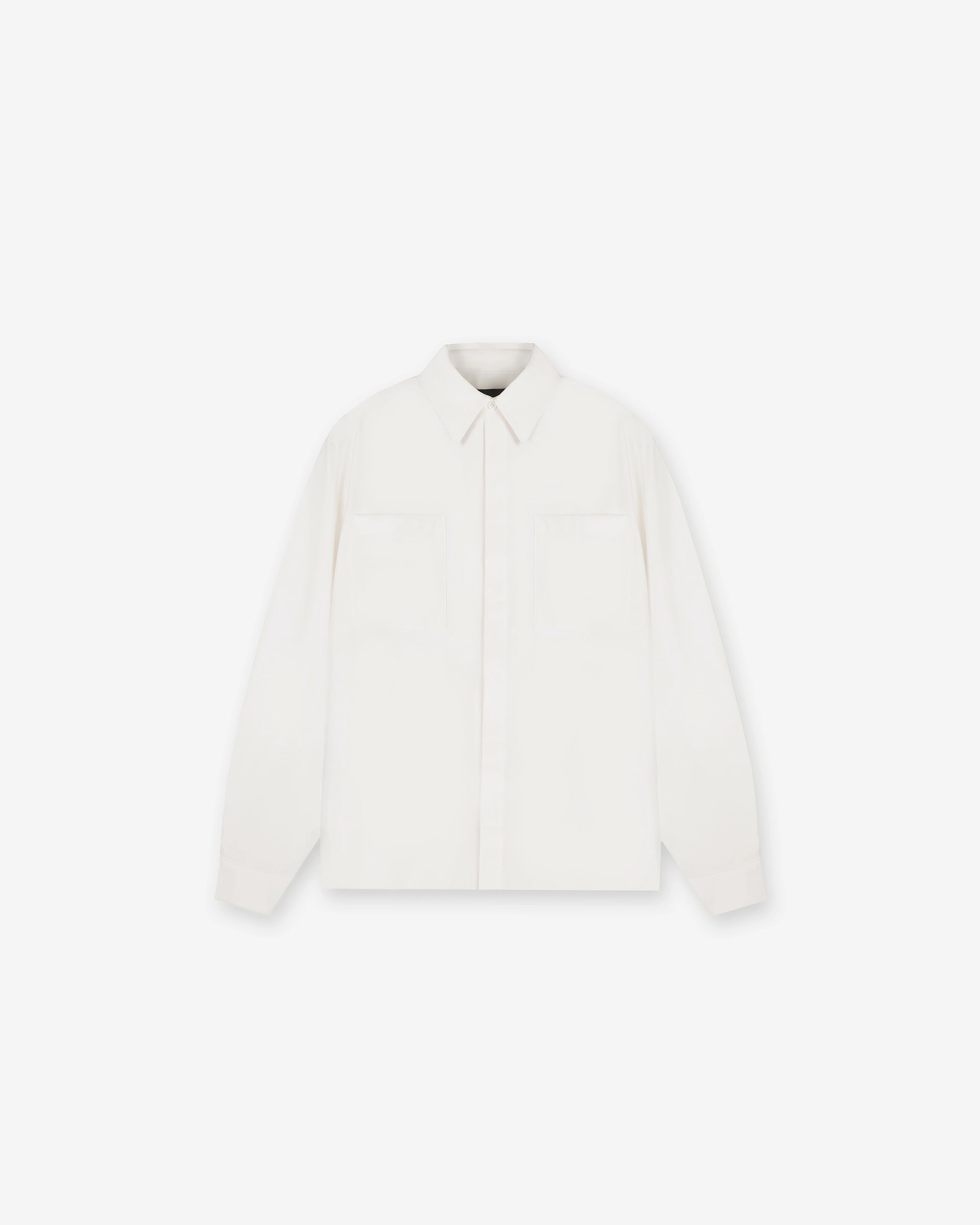 Minimal Look Initial Shirt - Flat White