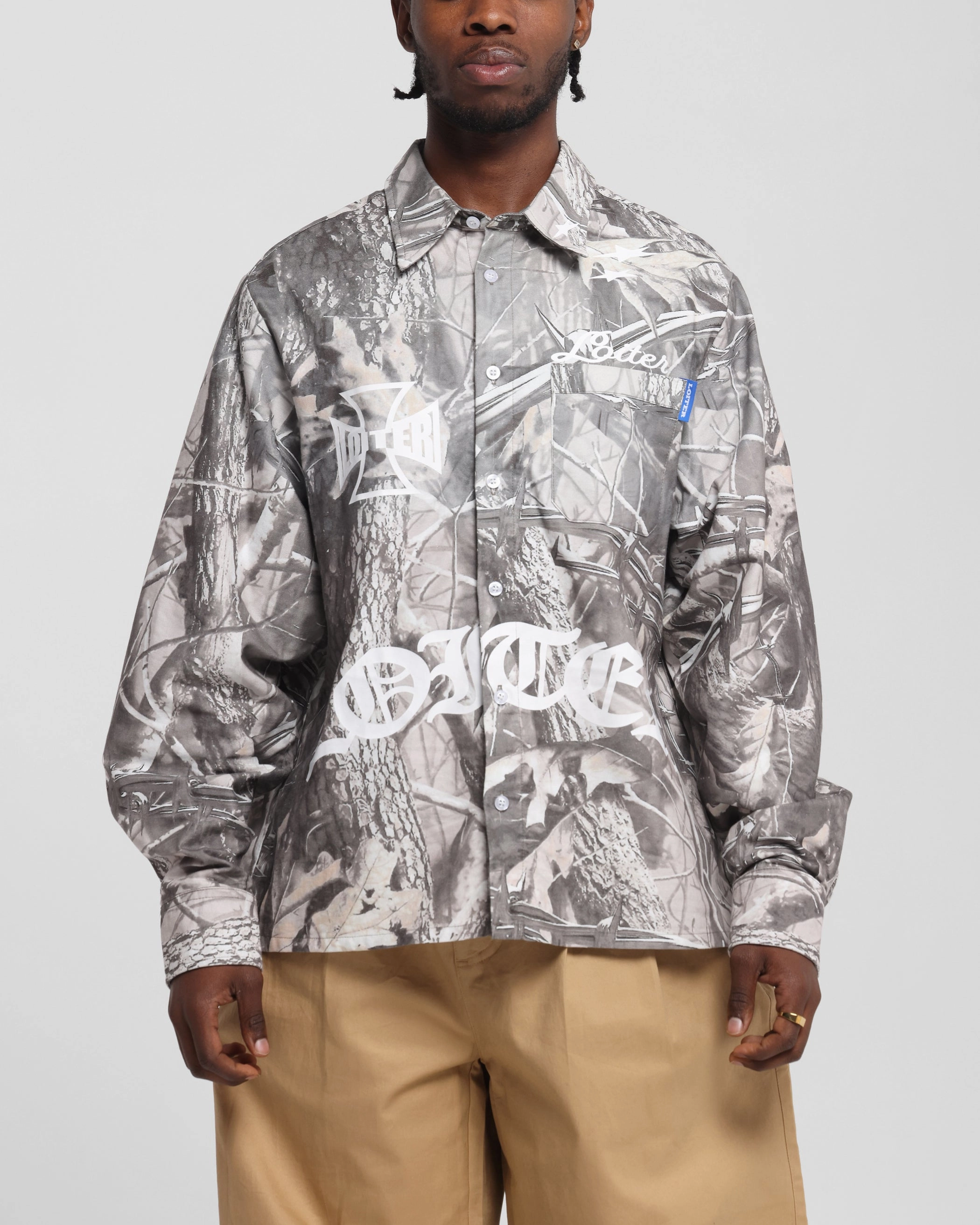 Loiter Chopper Long Sleeve Shirt Real Tree Camo FlatlockSeamTechnique