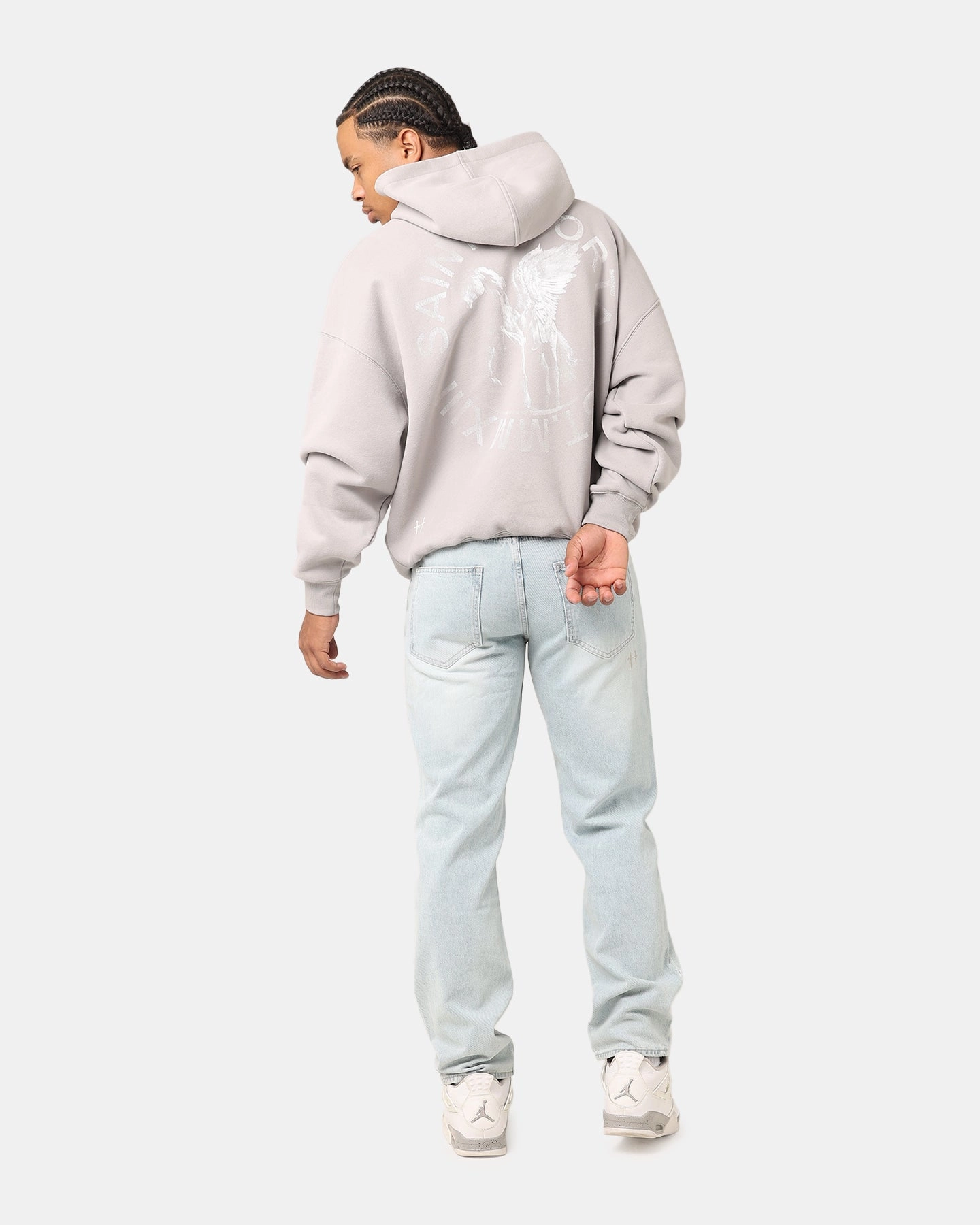 Saint Morta Pegasus Premium Hoodie Grey SnagResistant EasyCareMaterial