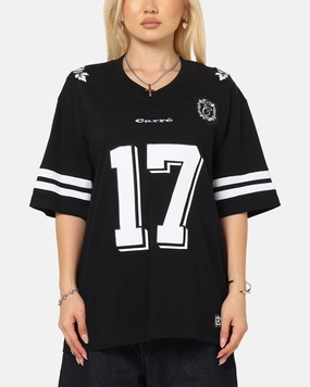 Carre Rose Bowl Football T-Shirt Black/White NonToxicCoating Mesh Lining