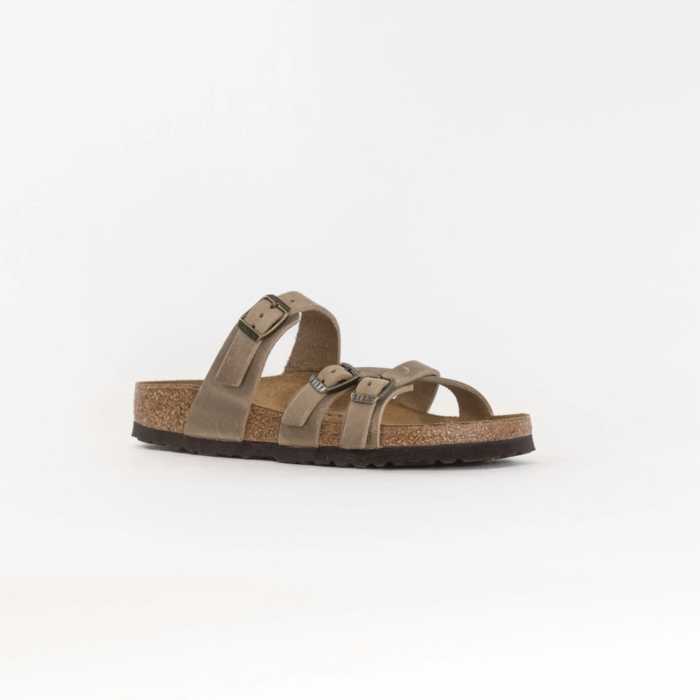 Birkenstock Franca Oiled Leather (Women's) - Tobacco Brown Strap Locking Mechanism Versatile Walking Shoes