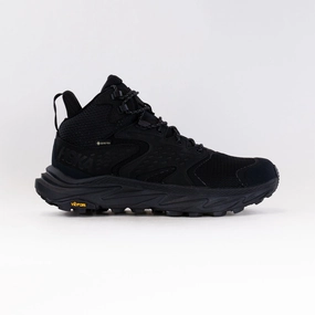 Hoka Anacapa 2 Mid GTX (Men's) - Black/Black Protective Finish Trail Runner Dressy look