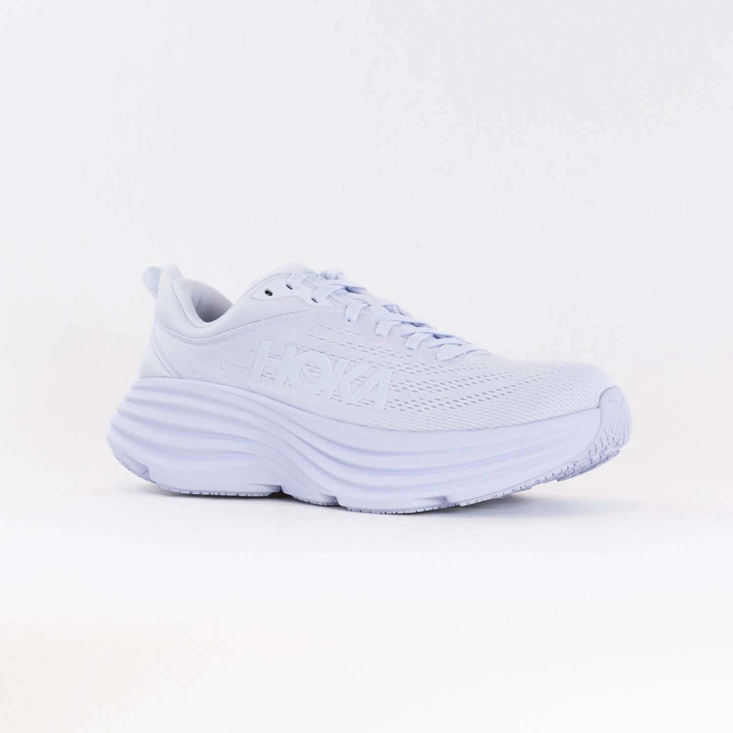 Hoka Bondi 8 (Women's) - White/White adventure - themed running gear