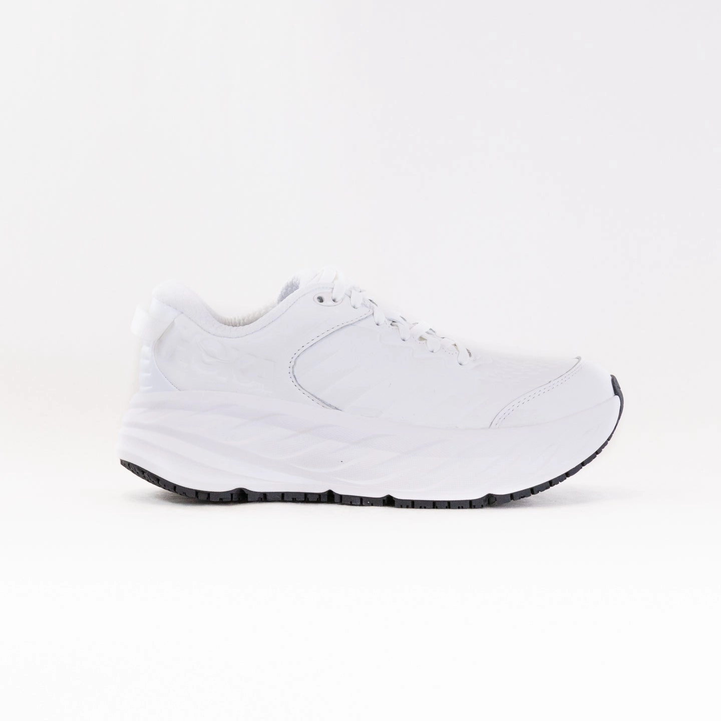 Strappy glow - in - the - dark run running gear Hoka Bondi SR Wide (Women's) - Frost/Frost