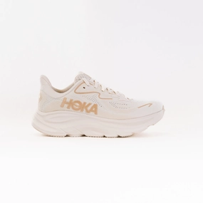 Hoka Clifton 10  (Women's) - Vanilla/Birch downhill running shoes Dual Density Padding
