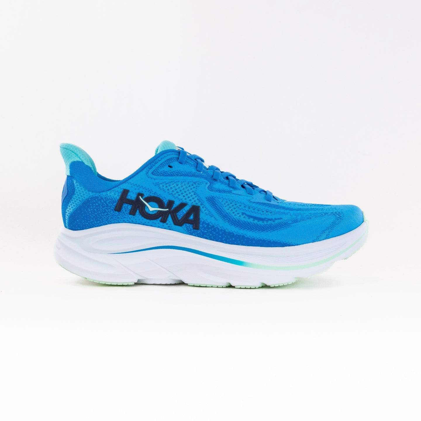 Impact Resistant Heel Counter Hoka Clifton 10 Wide (Men's) - Hoka Blue/Skyward Blue