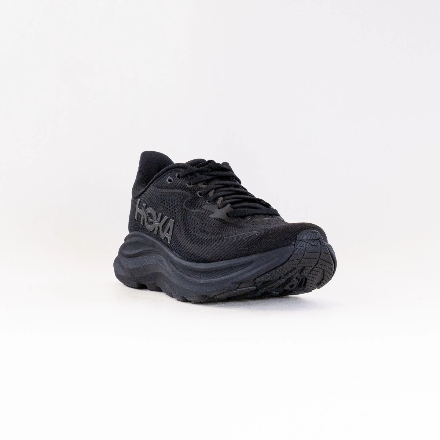 Hoka Clifton 10 Wide (Women's) - Black/Black Long Lasting Cushioning Carbon Neutral Materials