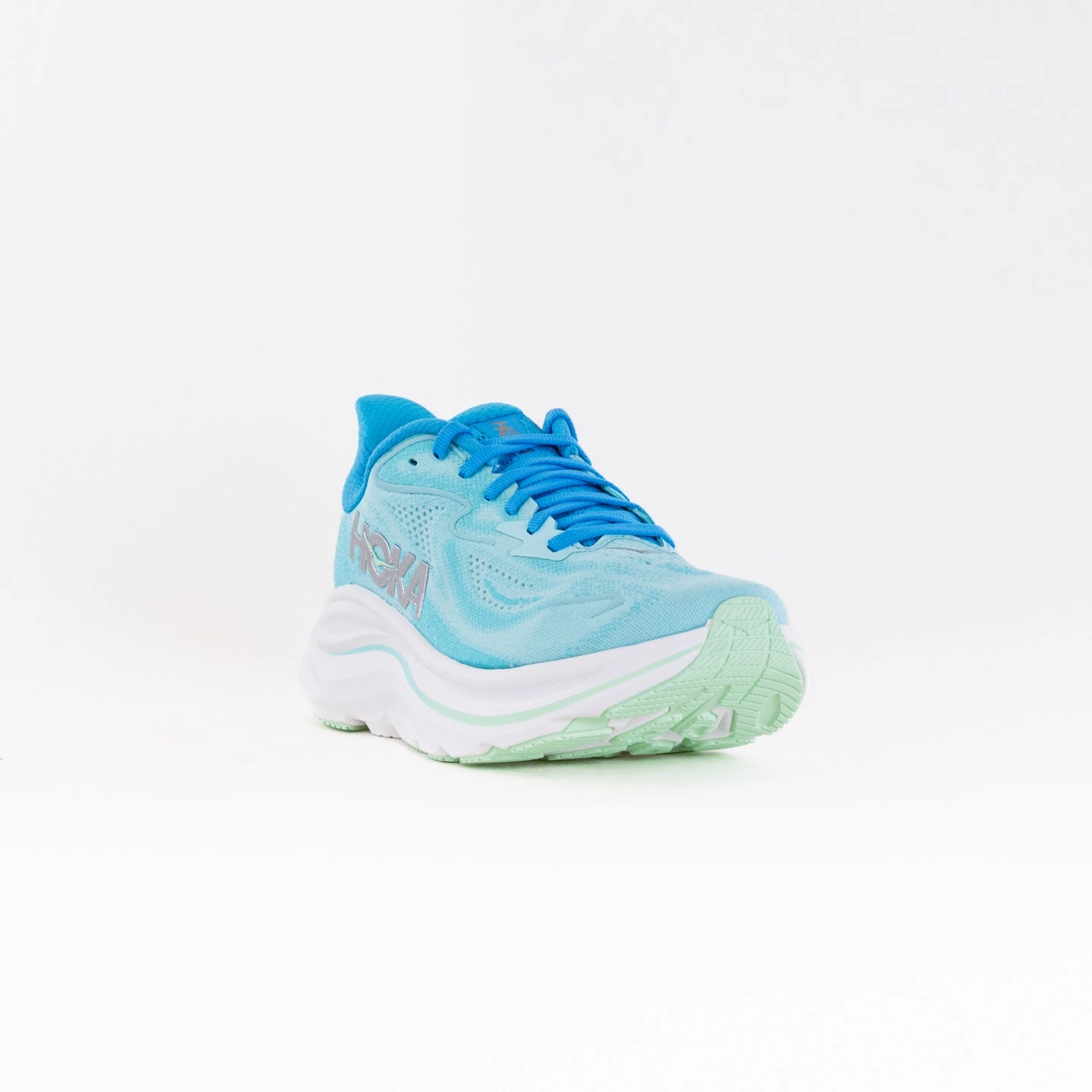 Hoka Clifton 10 (Women's) - Skyward Blue/Cielo Blue Performance Fit Torsional Rigidity Frame