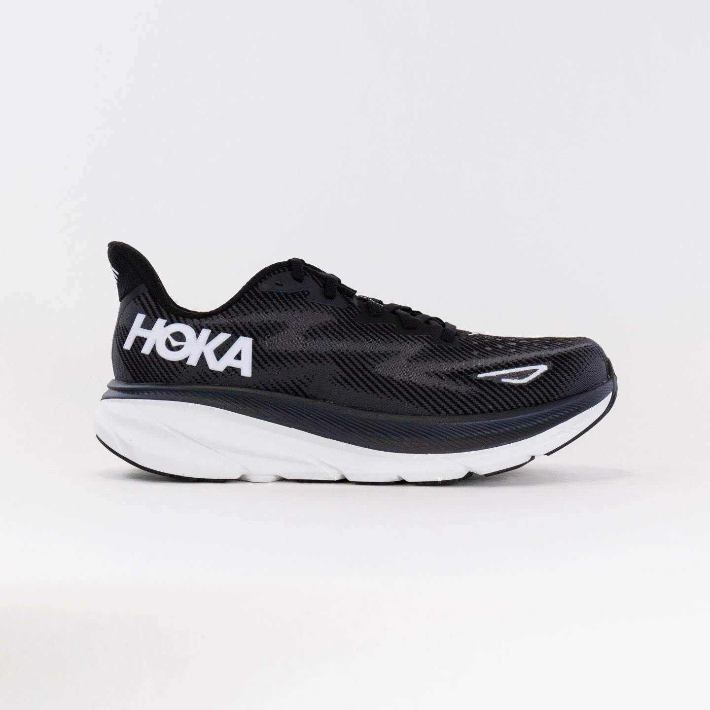 Hoka Clifton 9 (Men's) - Black/White Subtle