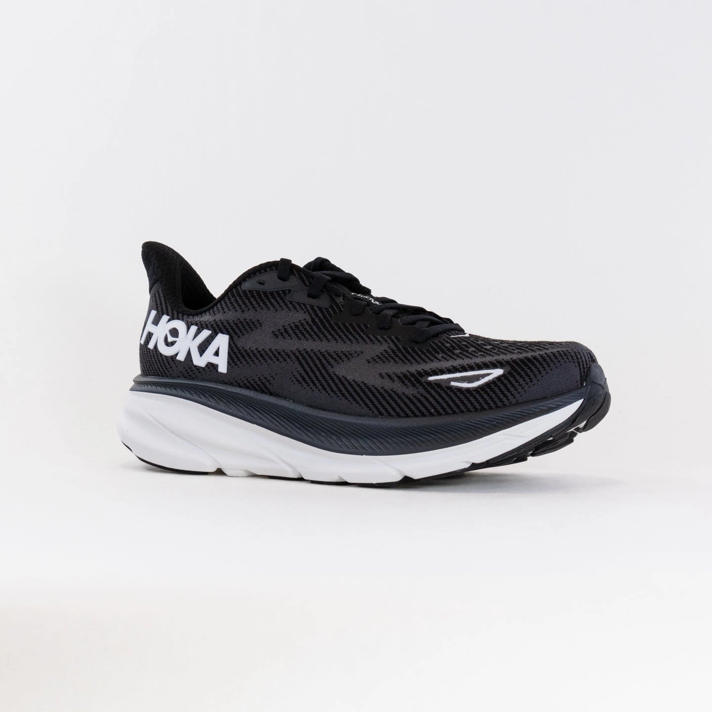 powerlifting shoes Hoka Clifton 9 (Men's) - Black/White