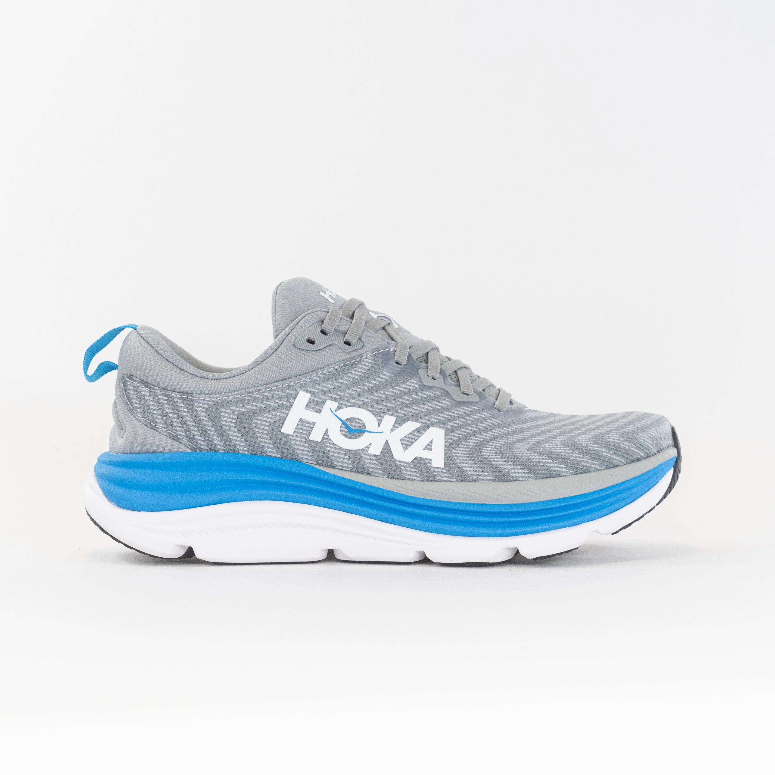 Hoka Gaviota 5 (Men's) - Limestone/Diva Blue racing - flats Bonded Seam Construction