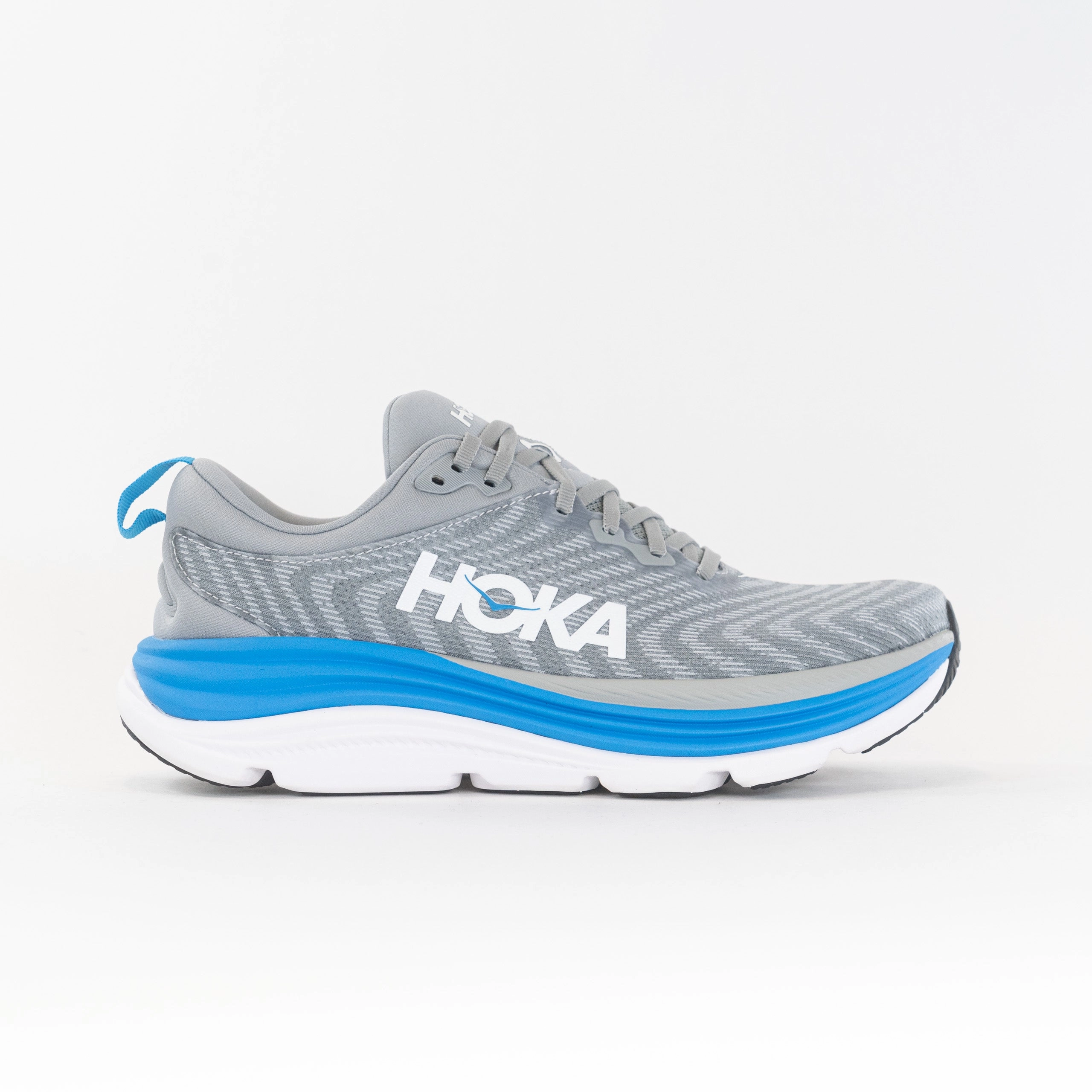 Hoka Gaviota 5 (Men's) - Limestone/Diva Blue Smooth Transition Design