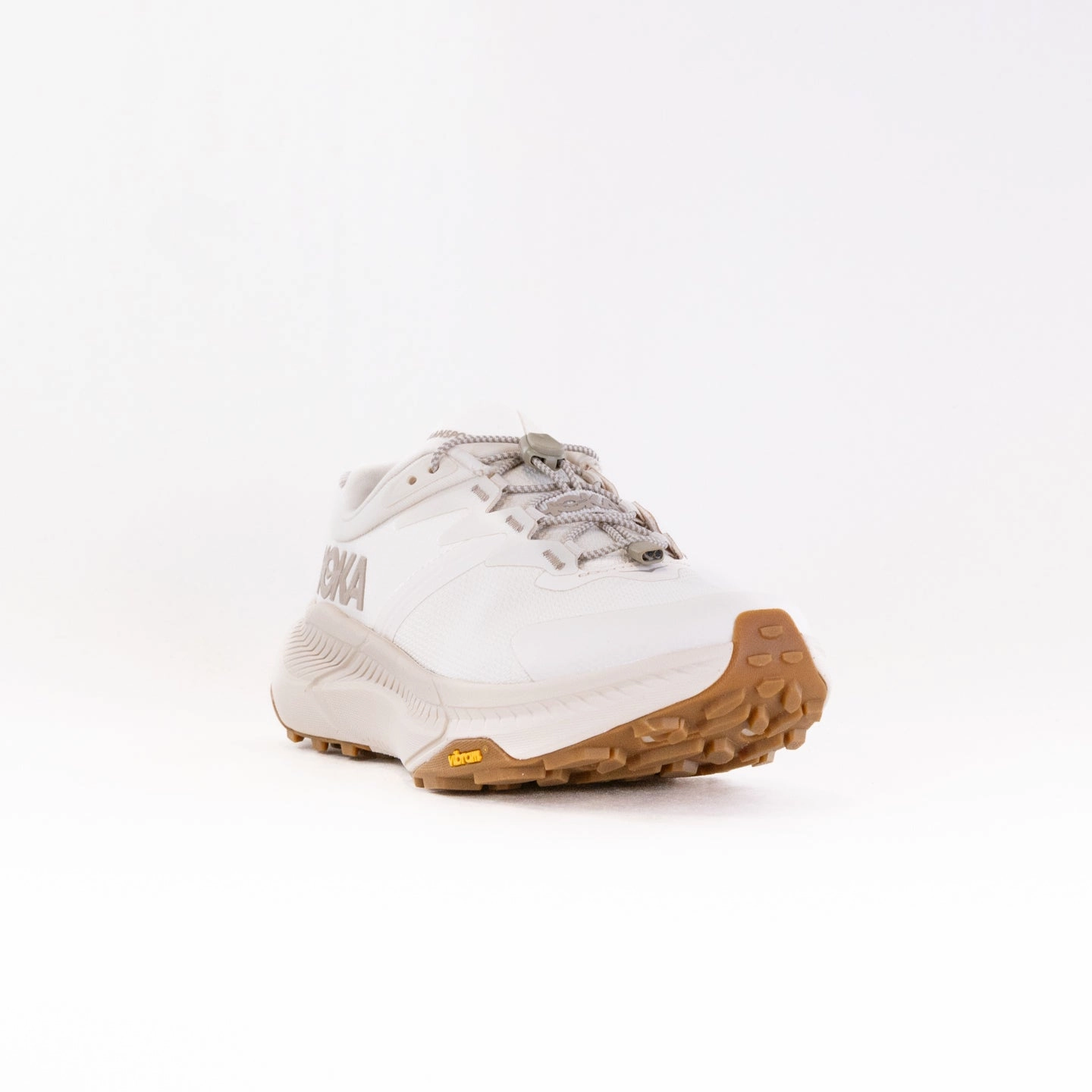 Hoka Transport ( Women's) - Eggnog/Eggnog Expandable logo - hooked - and - looped shoes