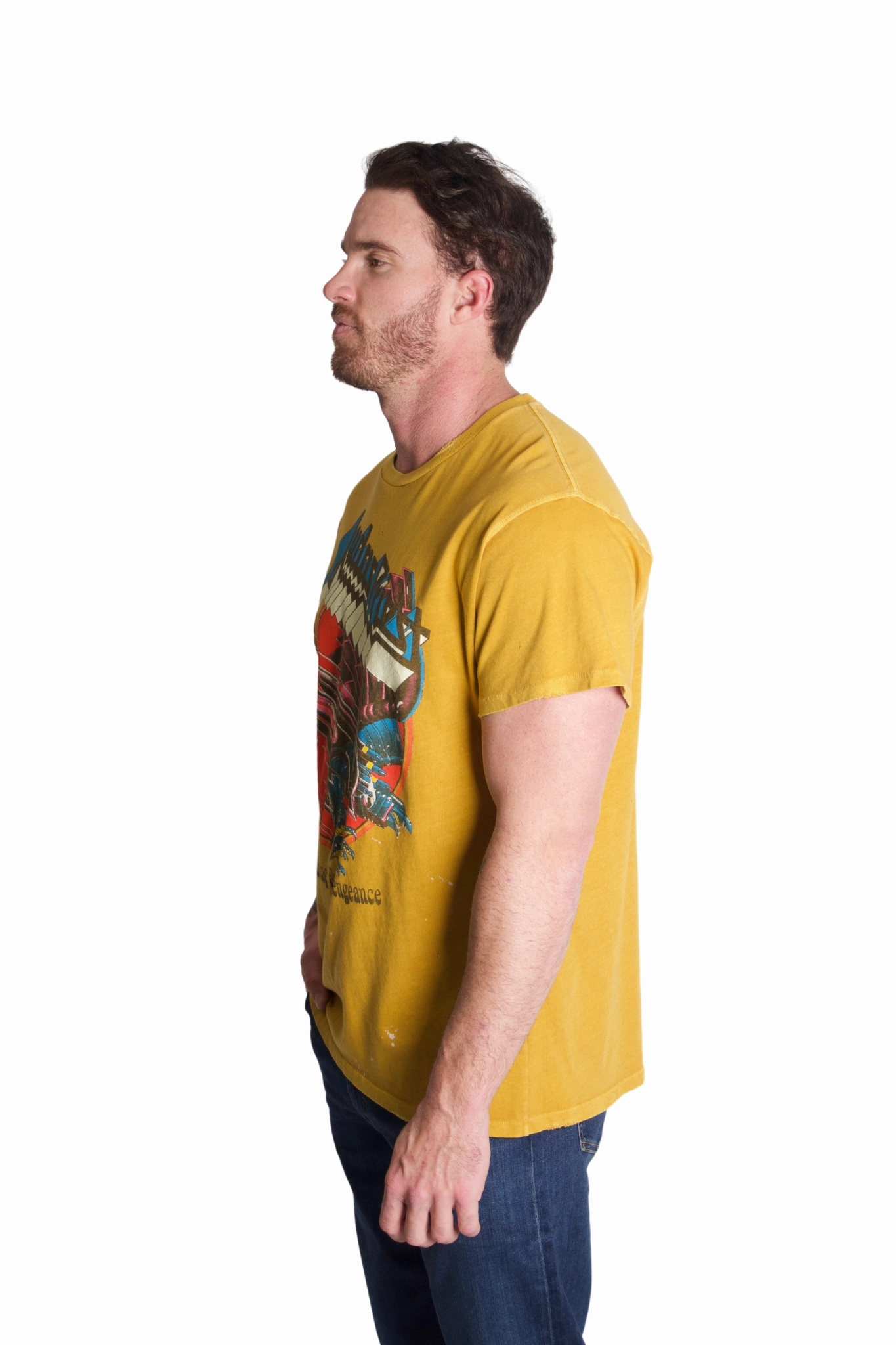 Networking Session Judas Priest Tee in Mustard