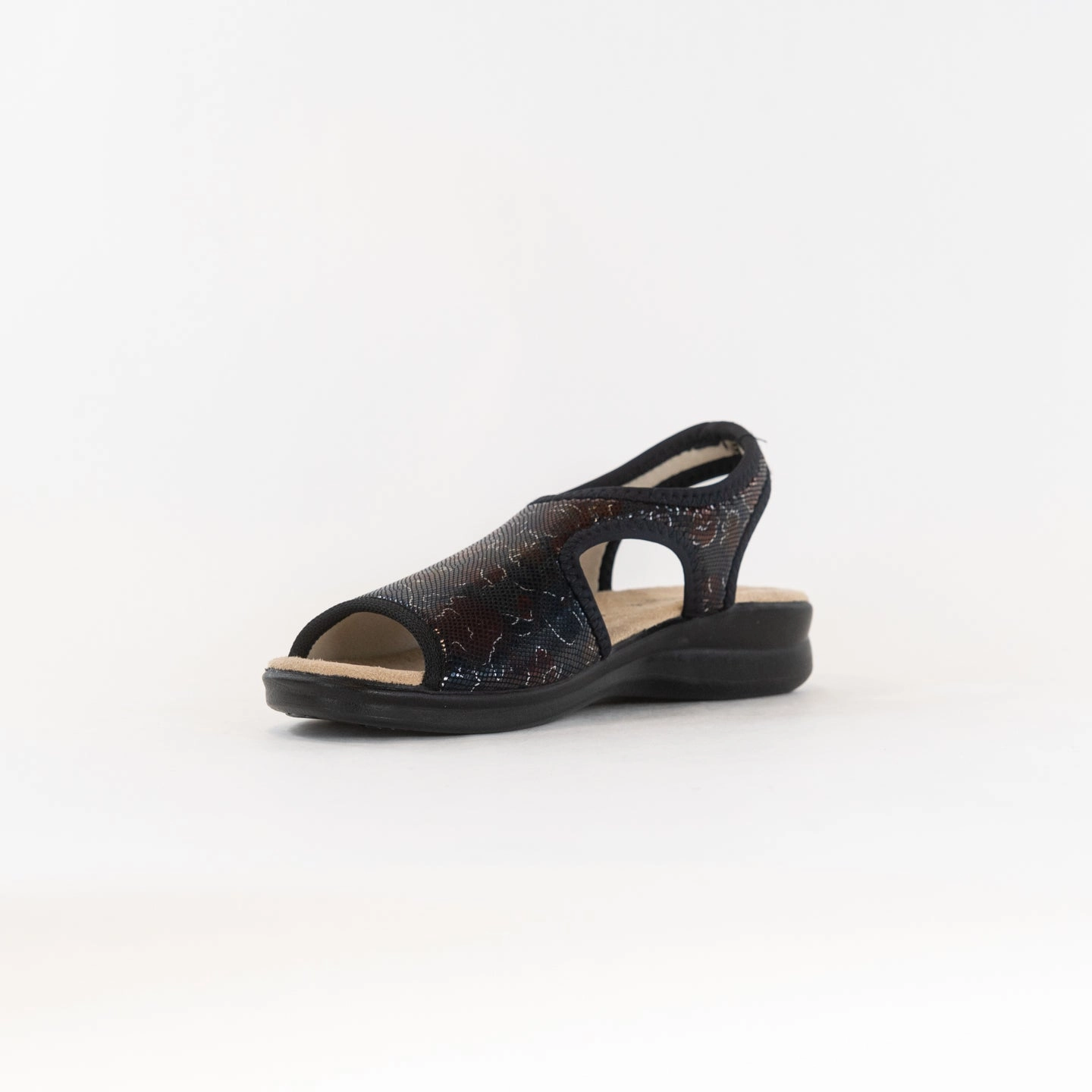 Spring Step Nyaman (Women's) - Black Multi Everywhere Fit