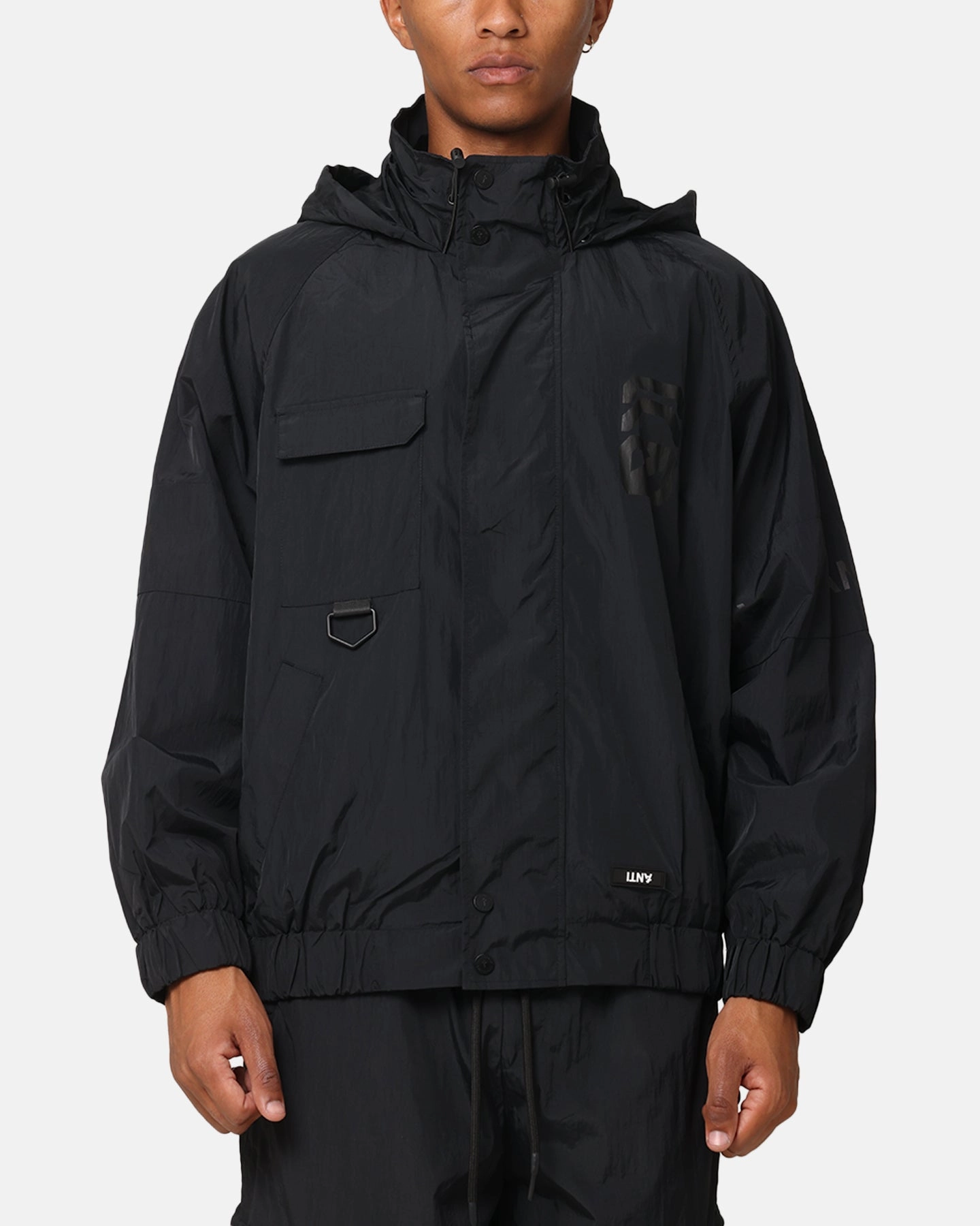 The Anti Order Faction Windbreaker Jacket Black understated look Reinforced Shoulder Padding