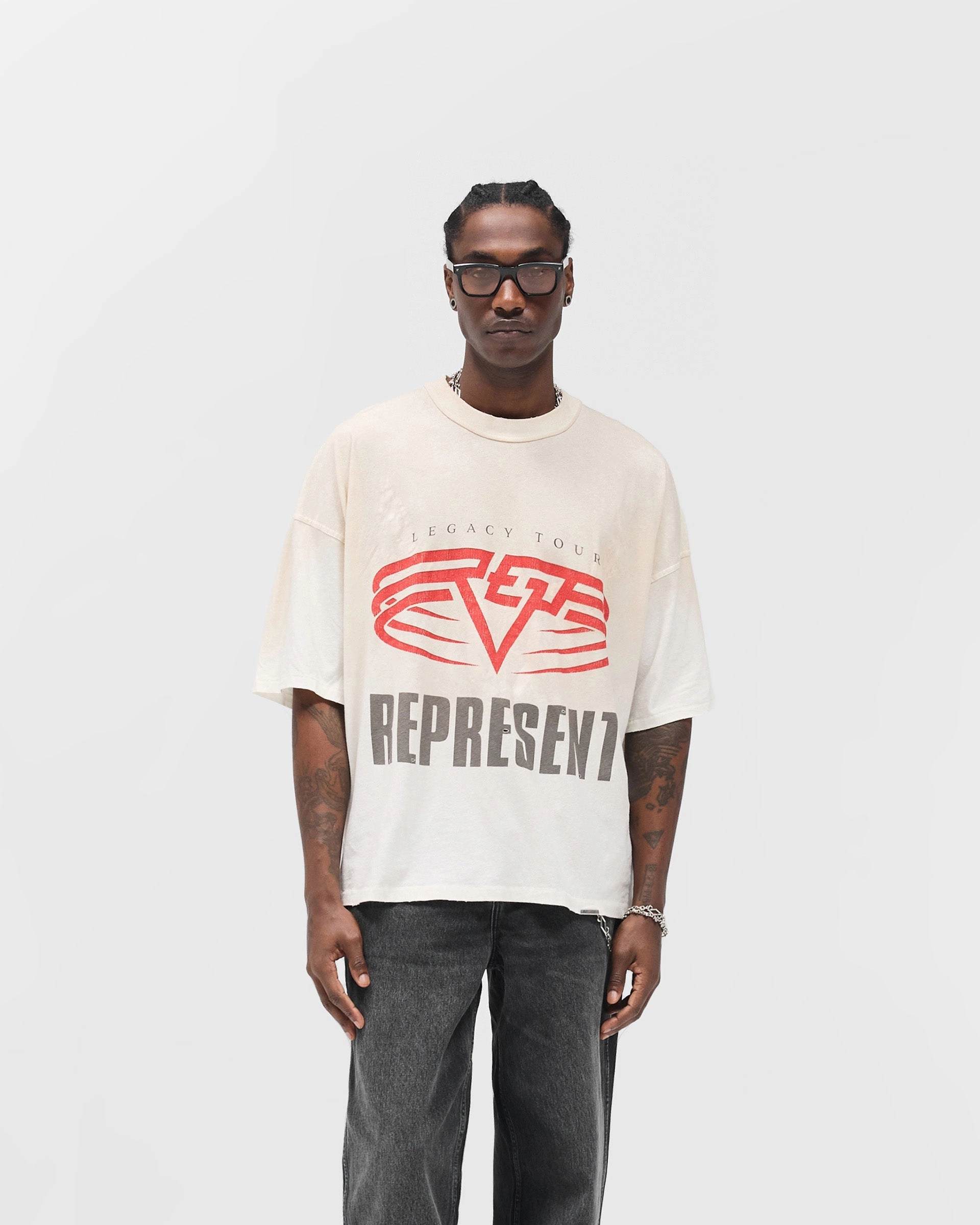 Long sleeved warmth Reversible Living Legacy Tour T-Shirt - Flat White