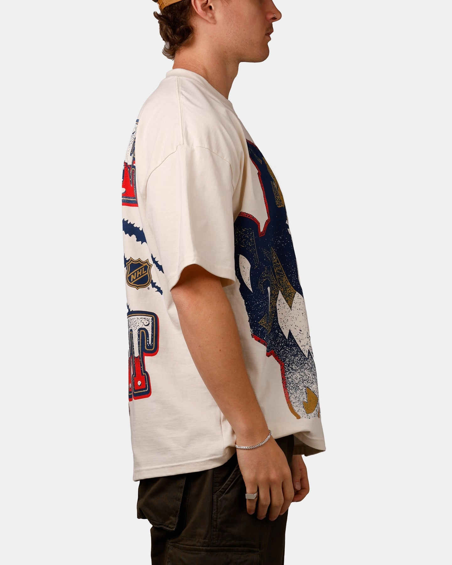 Culture Kings Florida Panthers Vintage T-Shirt Off White Casual dress