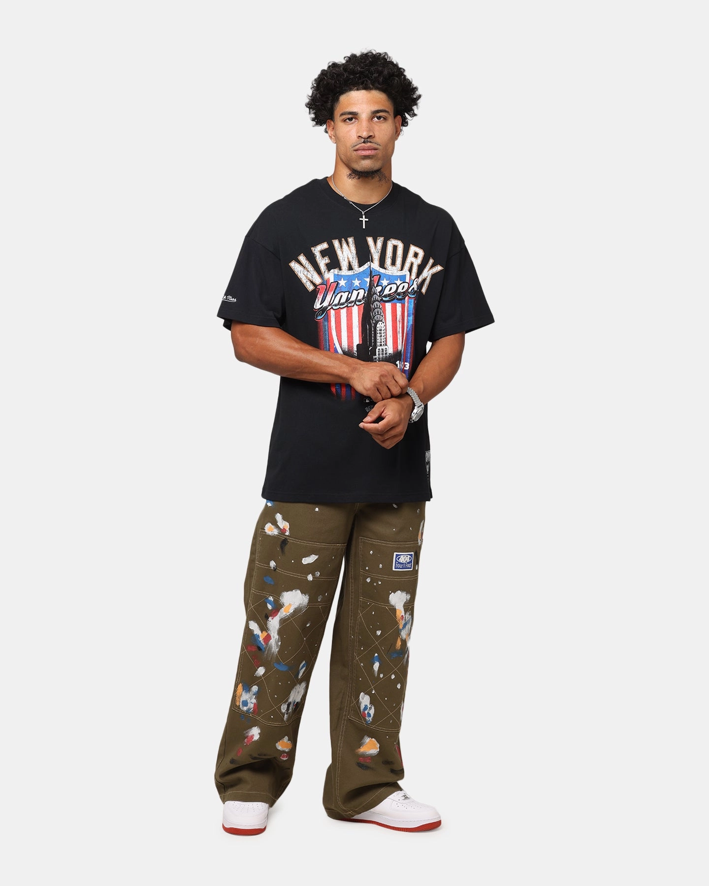 Mitchell & Ness New York Yankees Soaring T-Shirt Black HighStretch