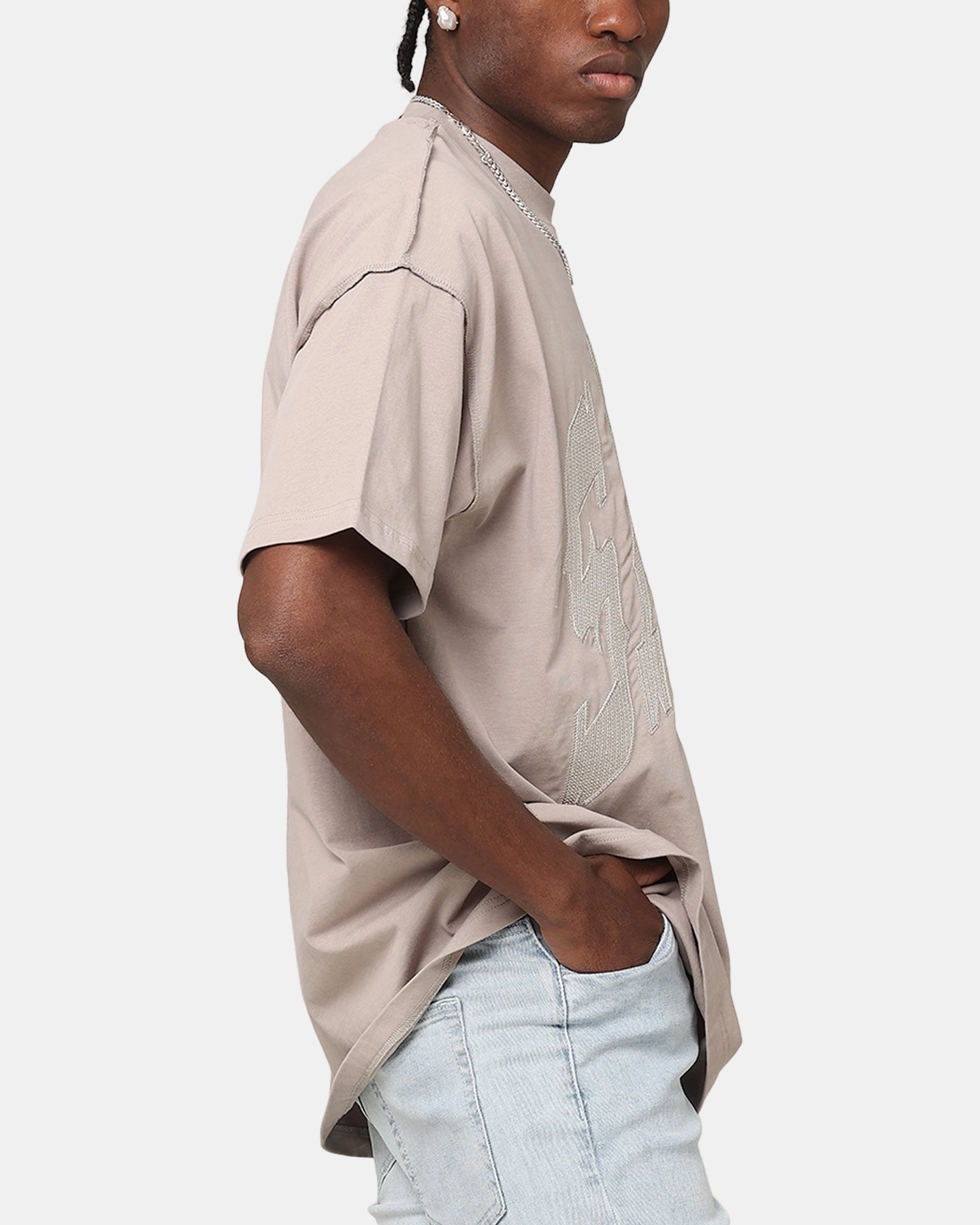 Thermal Insulation Layer Quick Access Zipper Saint Morta Outlaw Xweave Boxy T-Shirt Grey