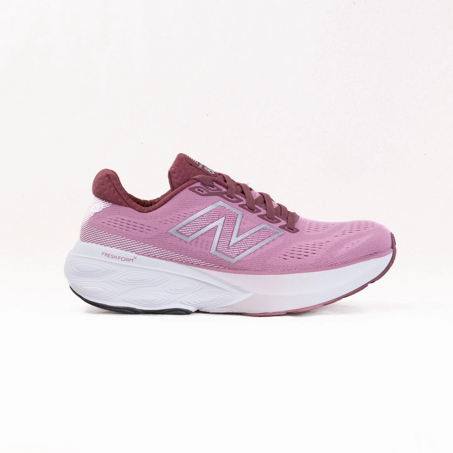 adult shoe aesthetics New Balance Fresh Foam X 880V15 (Women's) - Washed Burgundy with Pink Taffy