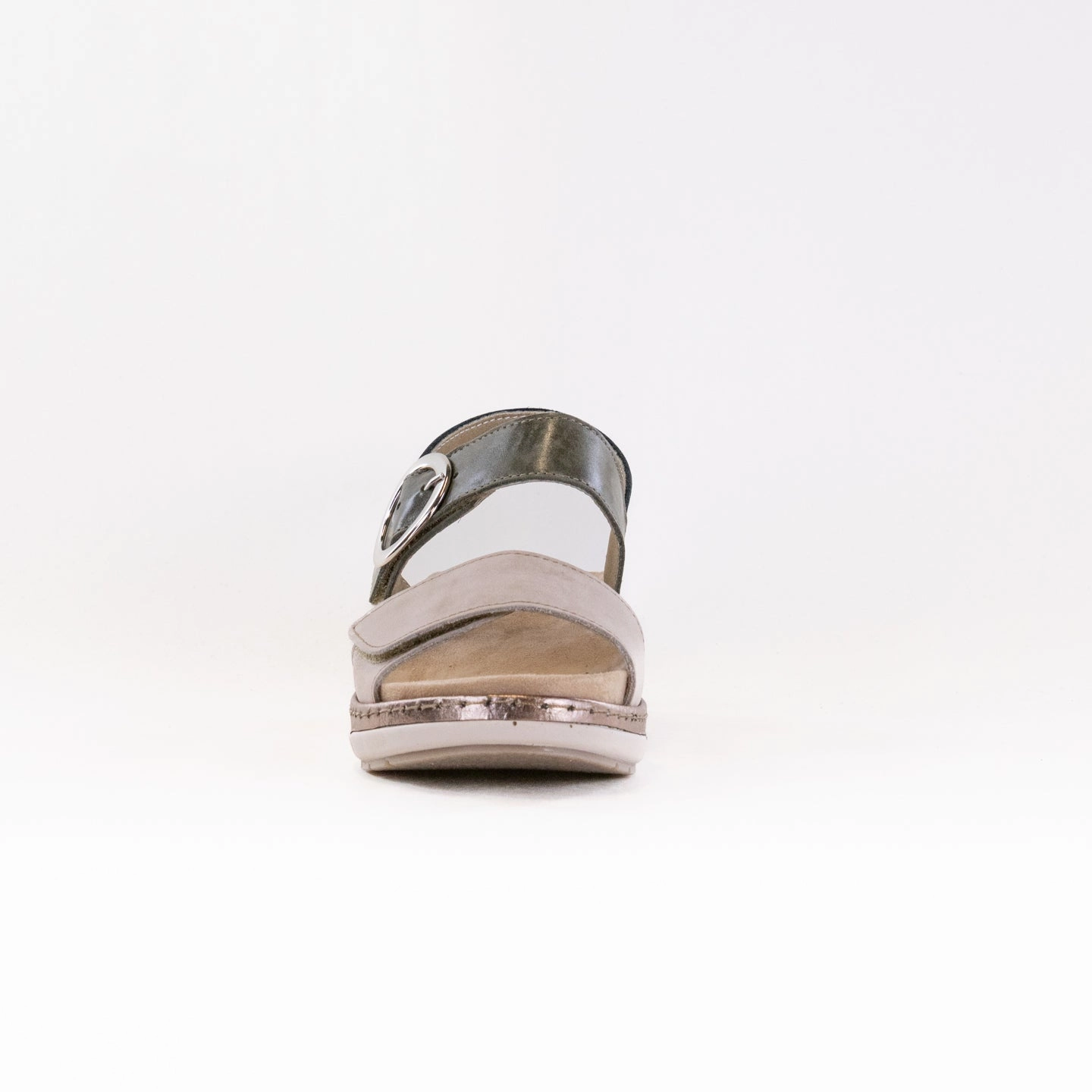 Suave Silveria (Women's) - Platine/Hunter/Stone Sandal Sole Mono Tone
