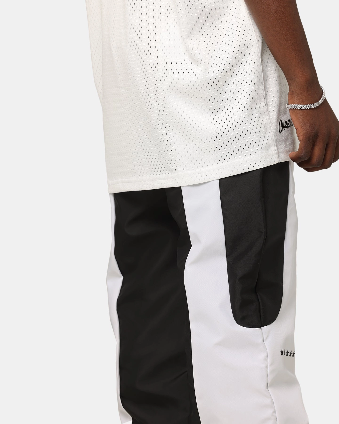 Carre Empire Panelled Trackpant Black/White Relaxed Design Wear Quick Comfort Design