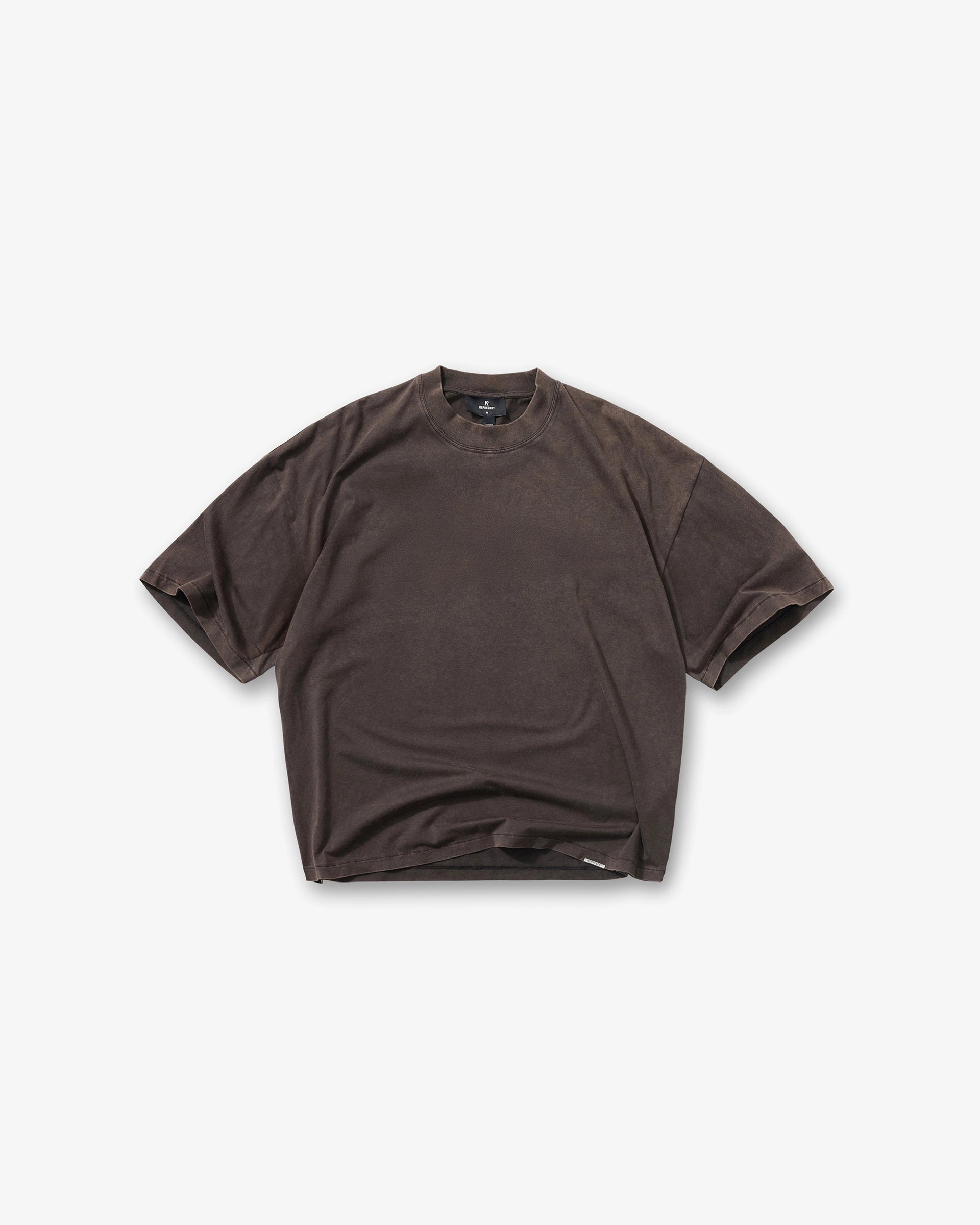 Sport Layer Fit Initial Boxy T-Shirt - Coffee
