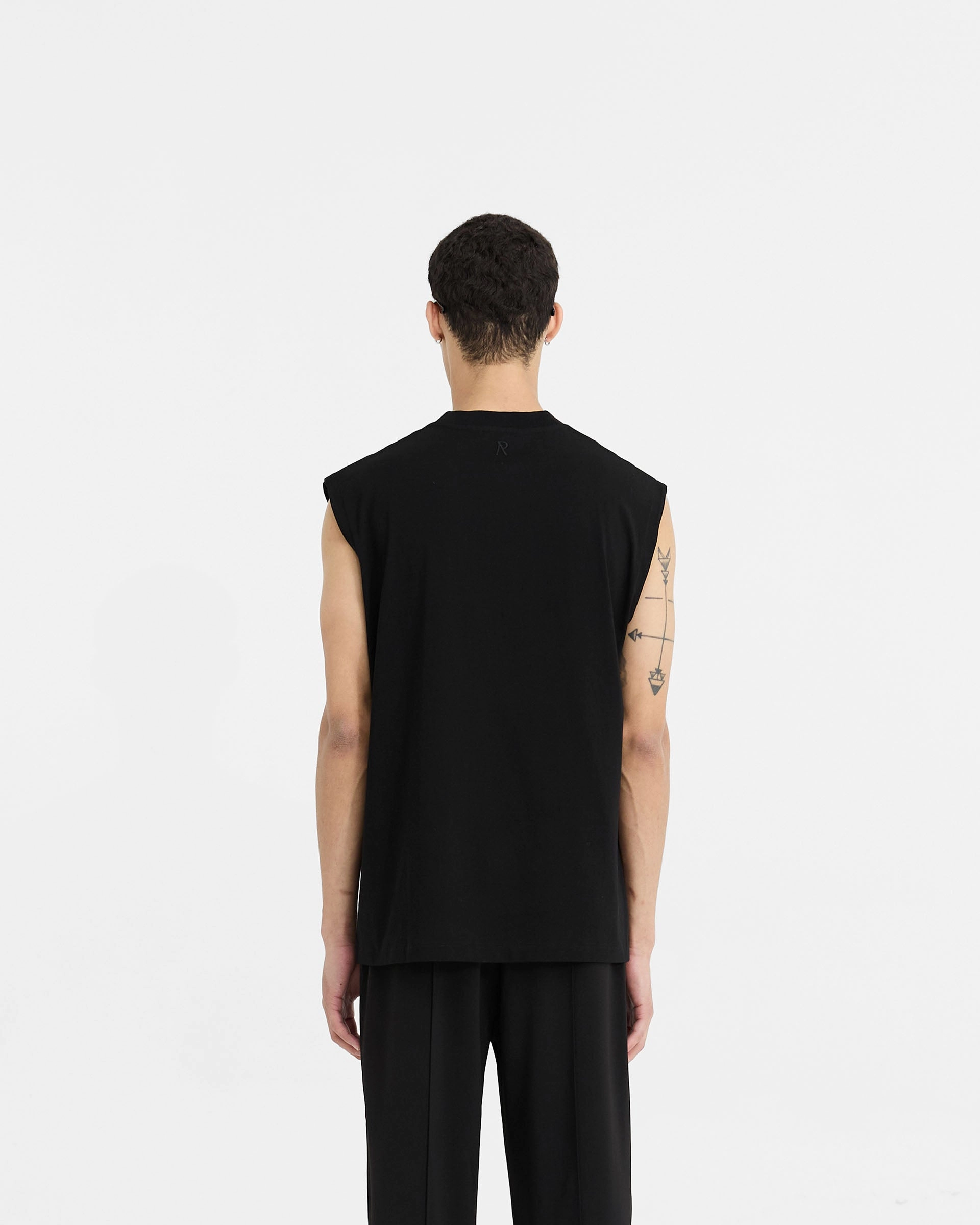 cyber monday Initial Boxy Tank - Black