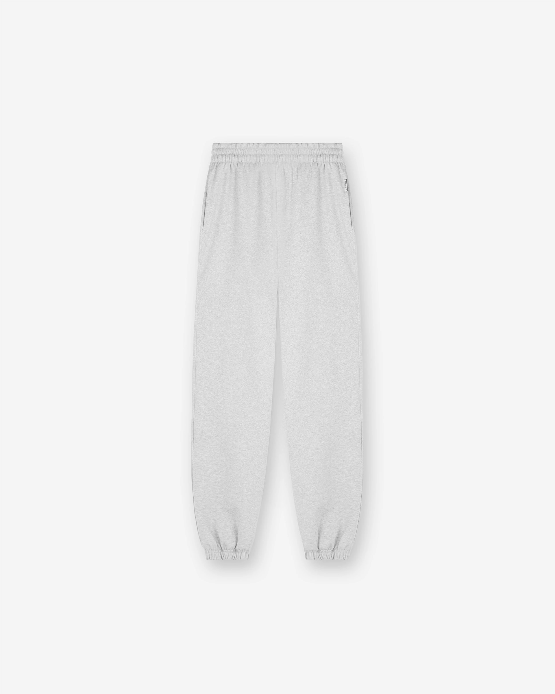 Wear Resistant Fabric Minimal Vibe Initial Cuffed Sweatpant - Ice Grey Marl
